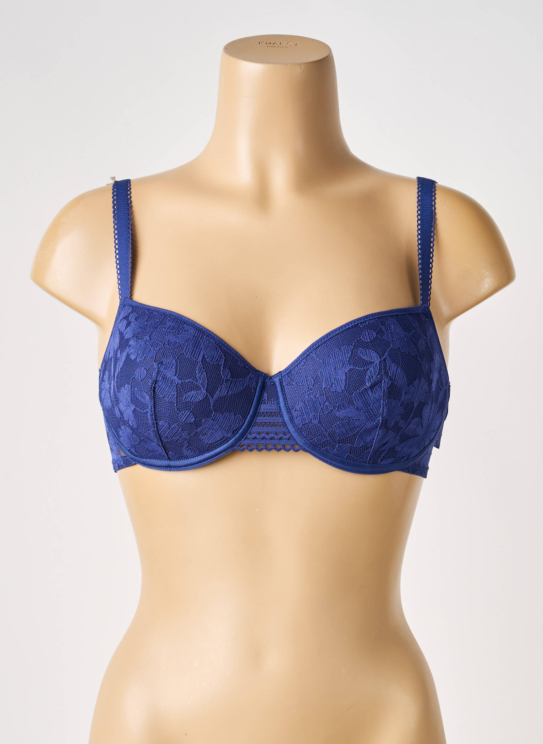 Sutien efect material satinat top sutien modelat albastru PASSIONATA femeie