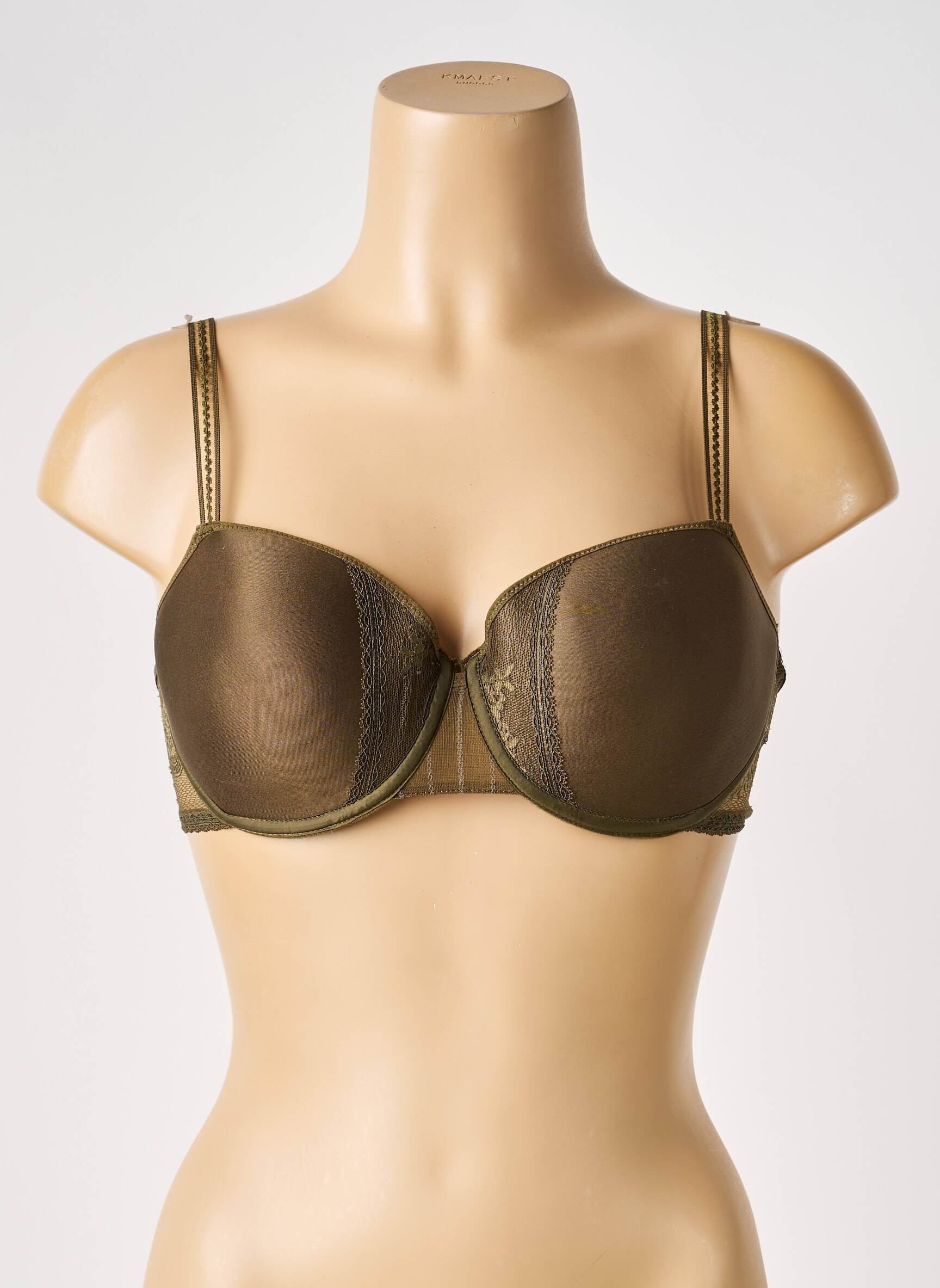 Sutien efect material satinat top sutien modelat verde PASSIONATA femeie