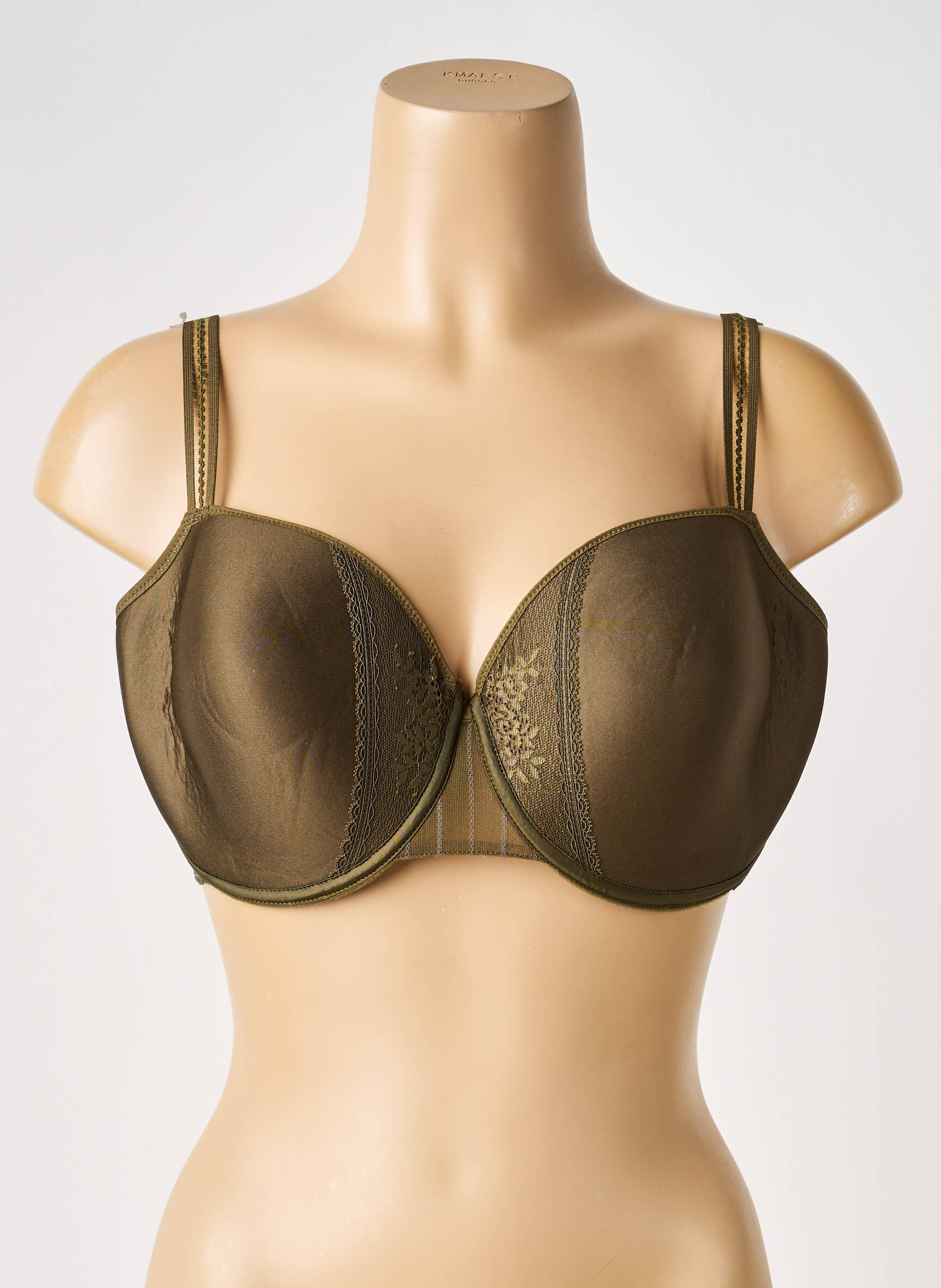 Sutien efect material satinat top sutien modelat verde PASSIONATA femeie