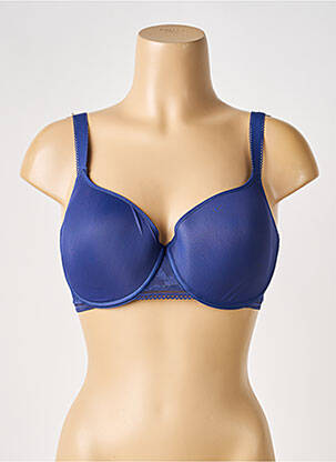 Sutien efect material satinat top sutien modelat albastru PASSIONATA femeie