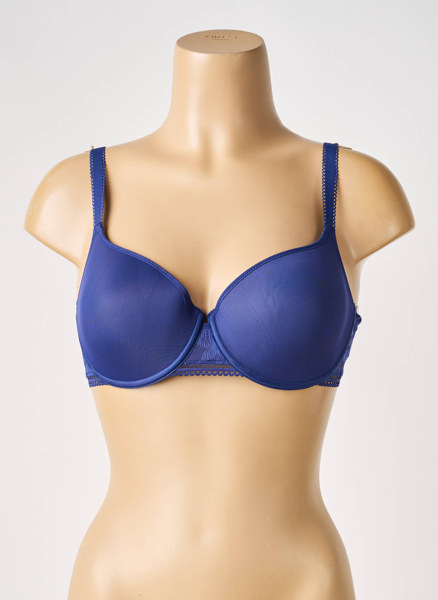 Sutien efect material satinat top sutien modelat albastru PASSIONATA femeie