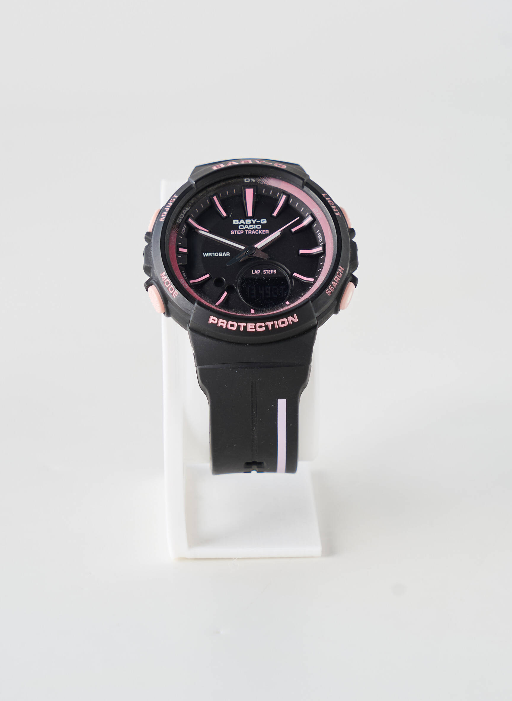 Ceas materiale din siliconă negru CASIO femeie