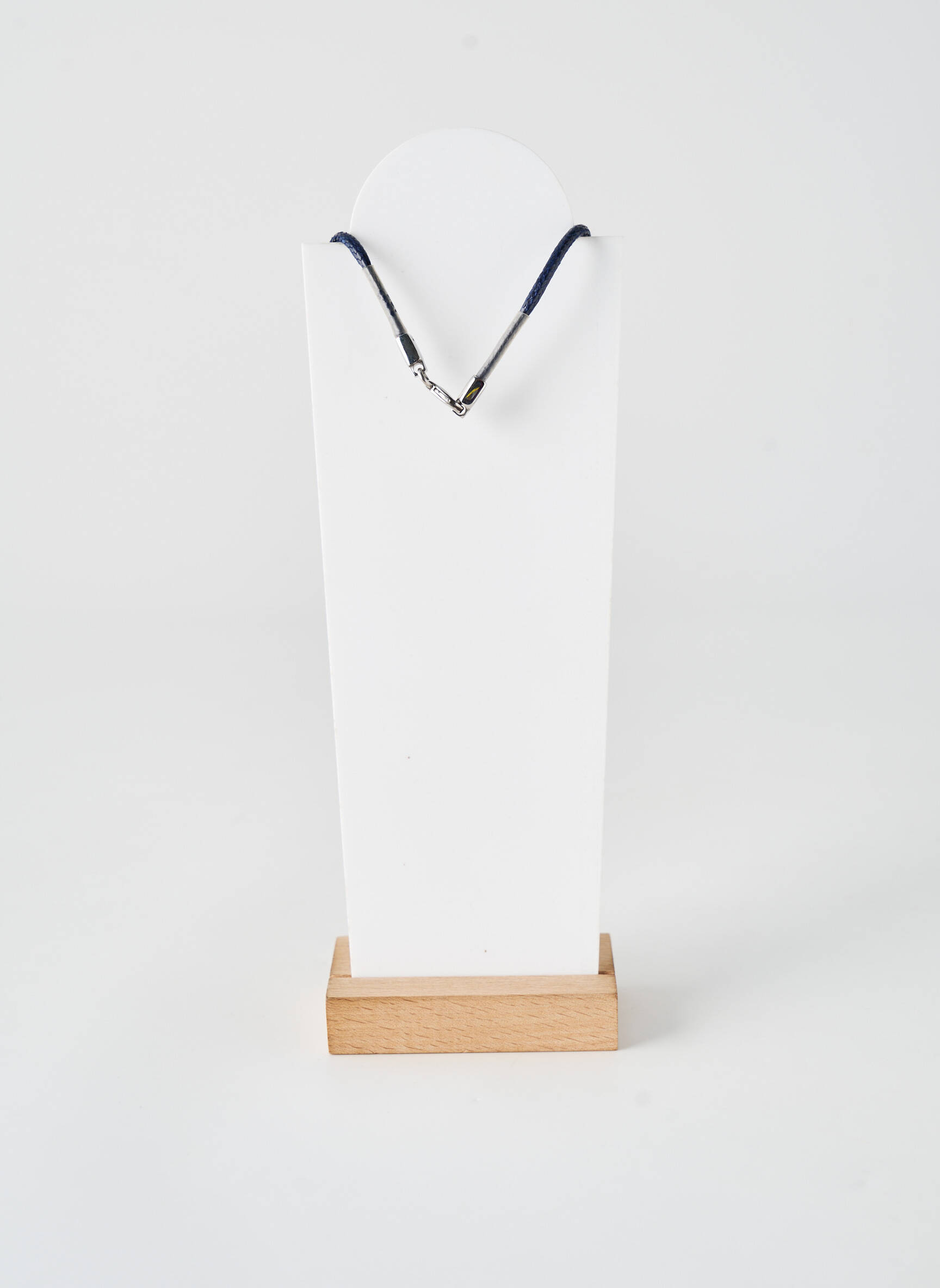 Colier materiale metalice albastru LOTUS bărbat