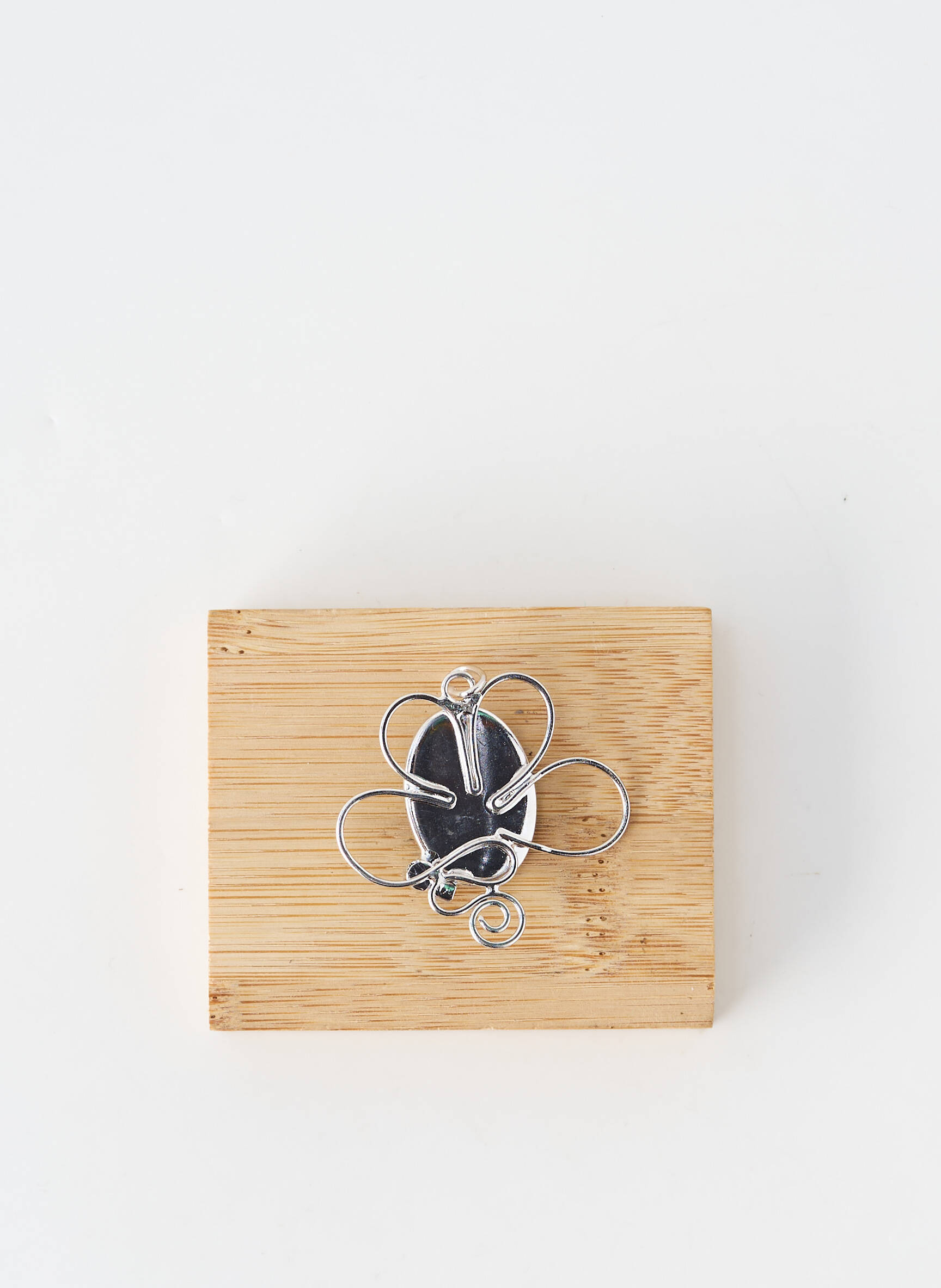Pandantiv materiale metalice albastru MALU femeie
