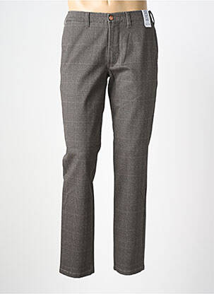 Pantalon chino imprimeu imprimeu prinț de wales mărime normală maro M5 BY MEYER bărbat