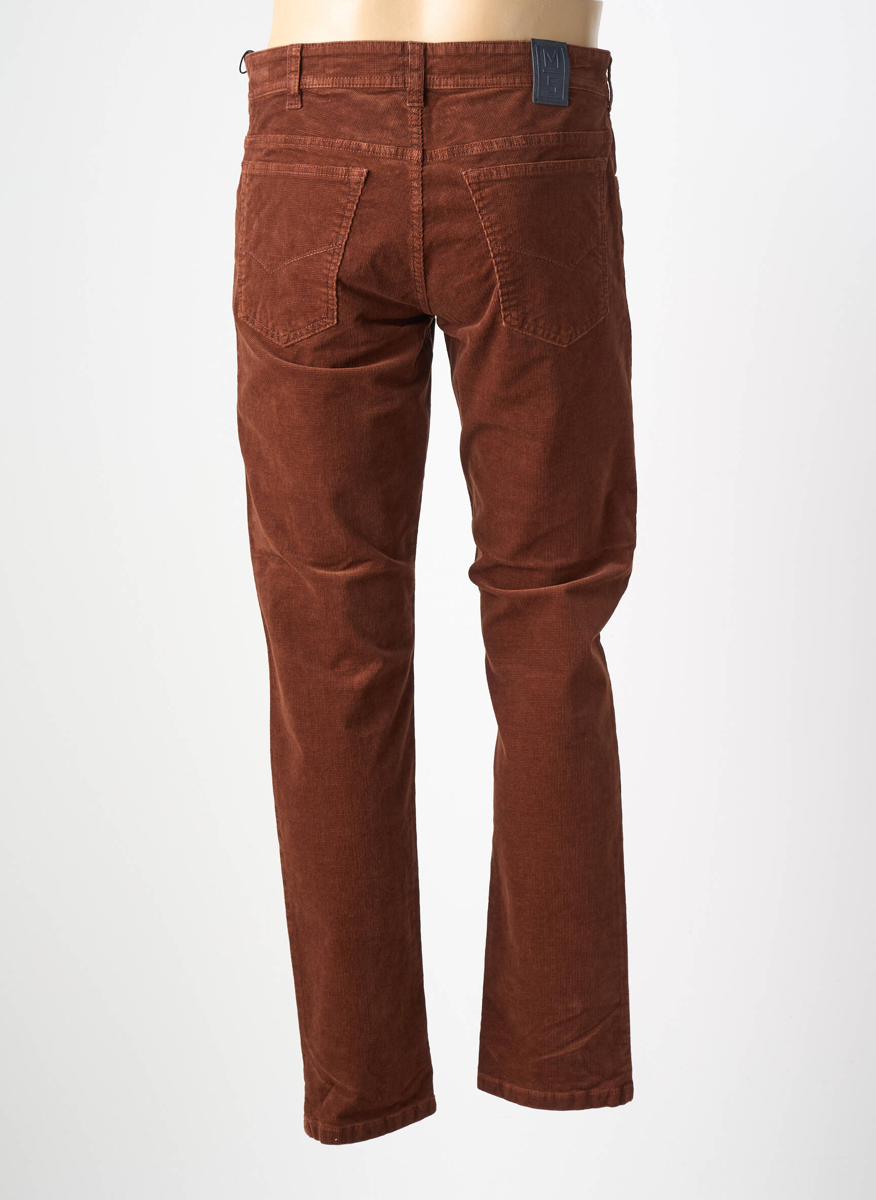 Pantalon slim țesătură catifea mărime normală maro M5 BY MEYER bărbat