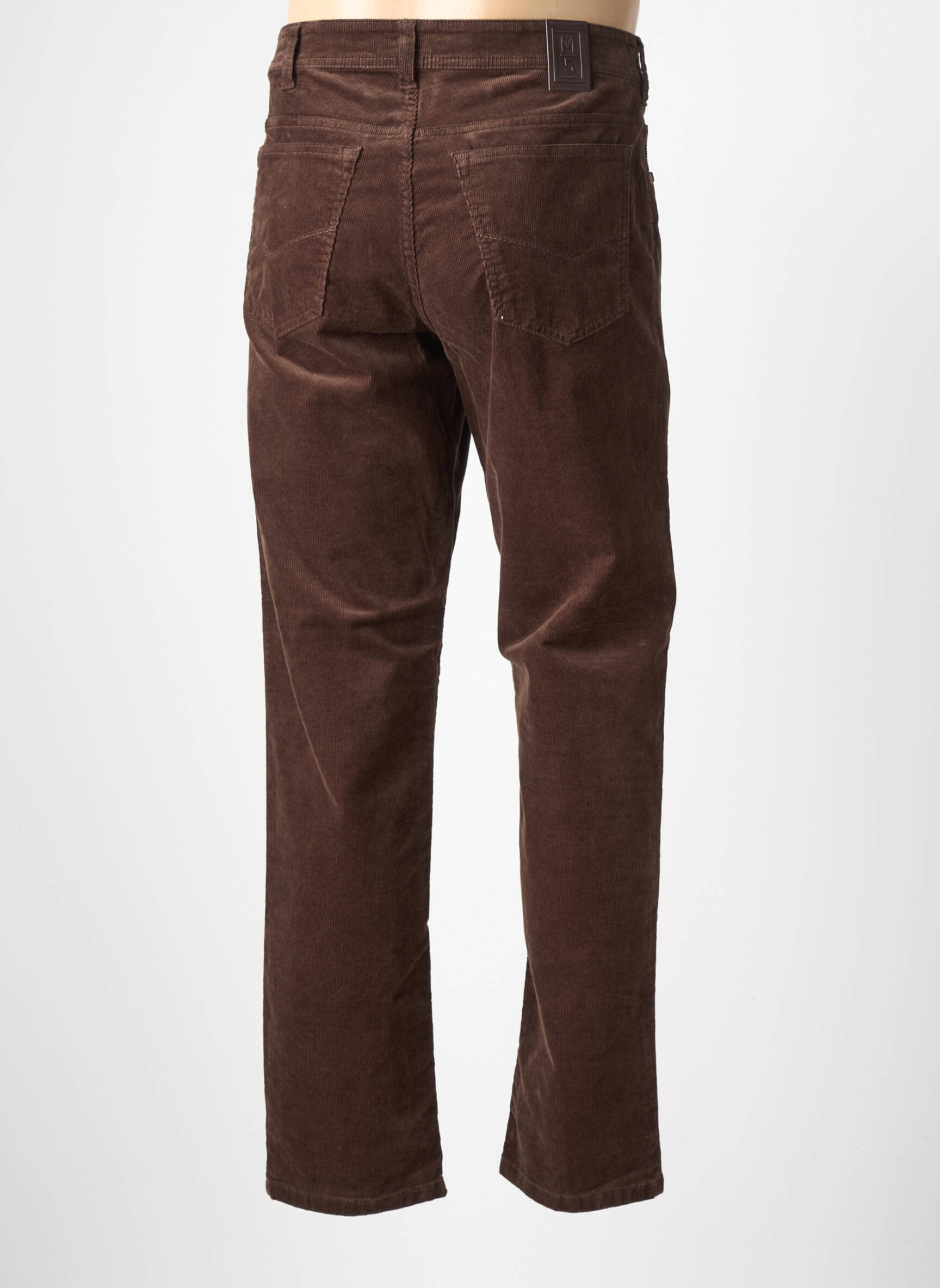 Pantalon slim țesătură catifea mărime normală maro M5 BY MEYER bărbat