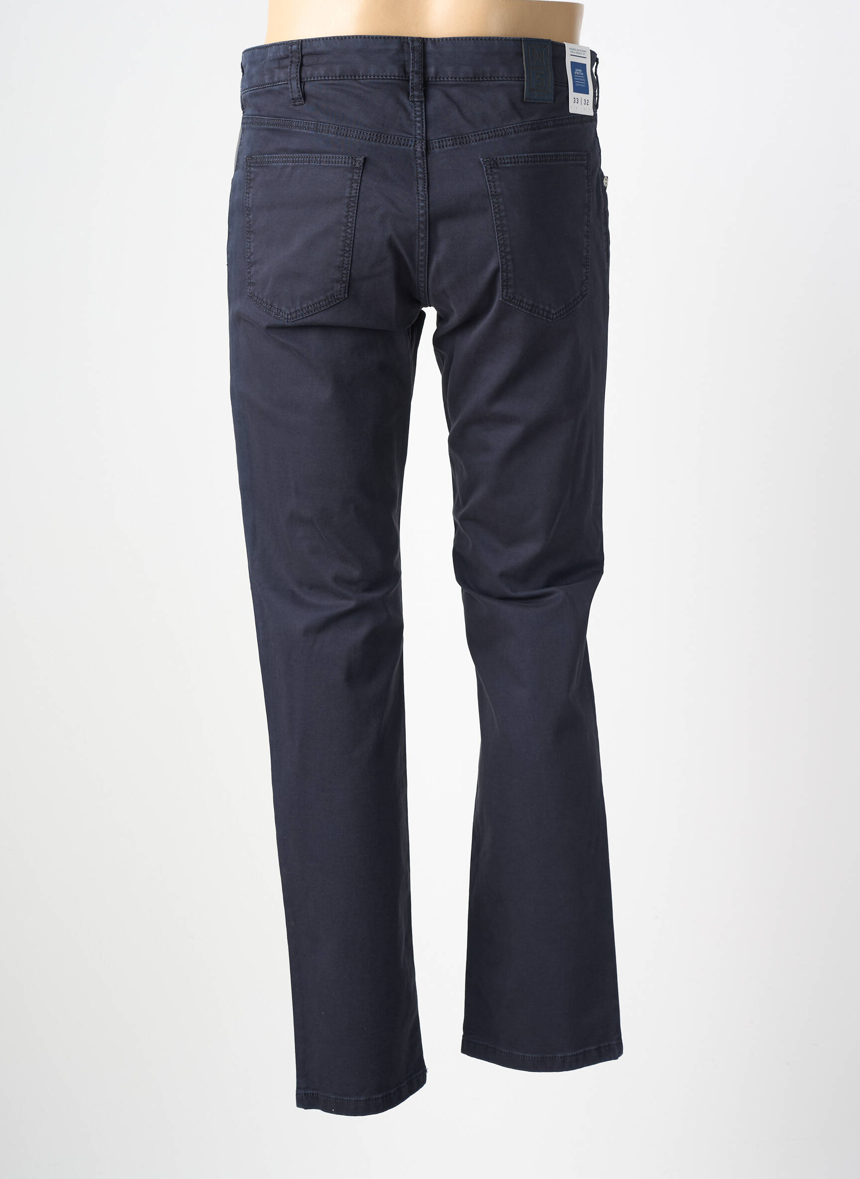 Pantalon slim țesătură poplin mărime normală albastru M5 BY MEYER bărbat