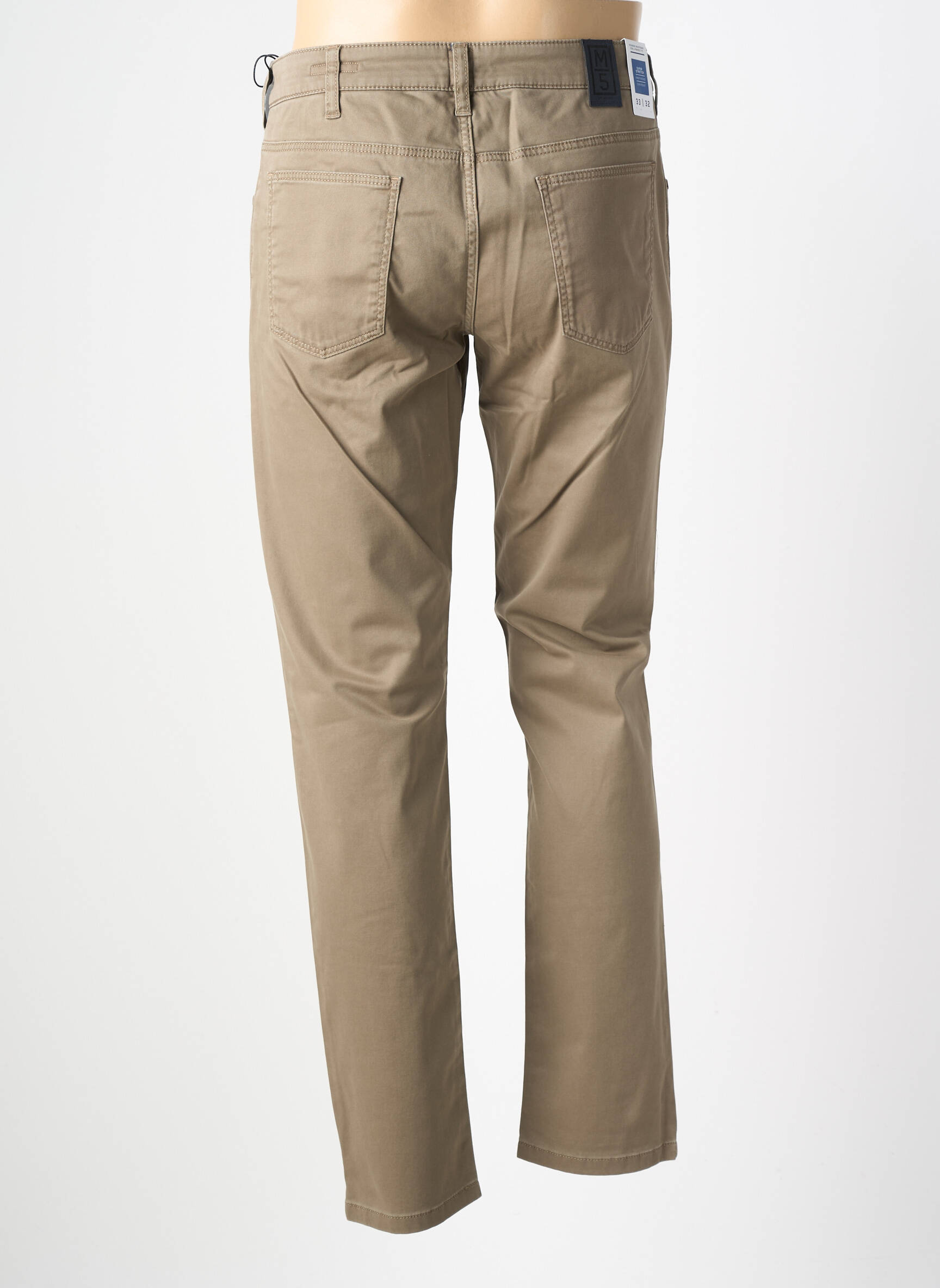Pantalon slim țesătură poplin mărime normală verde M5 BY MEYER bărbat
