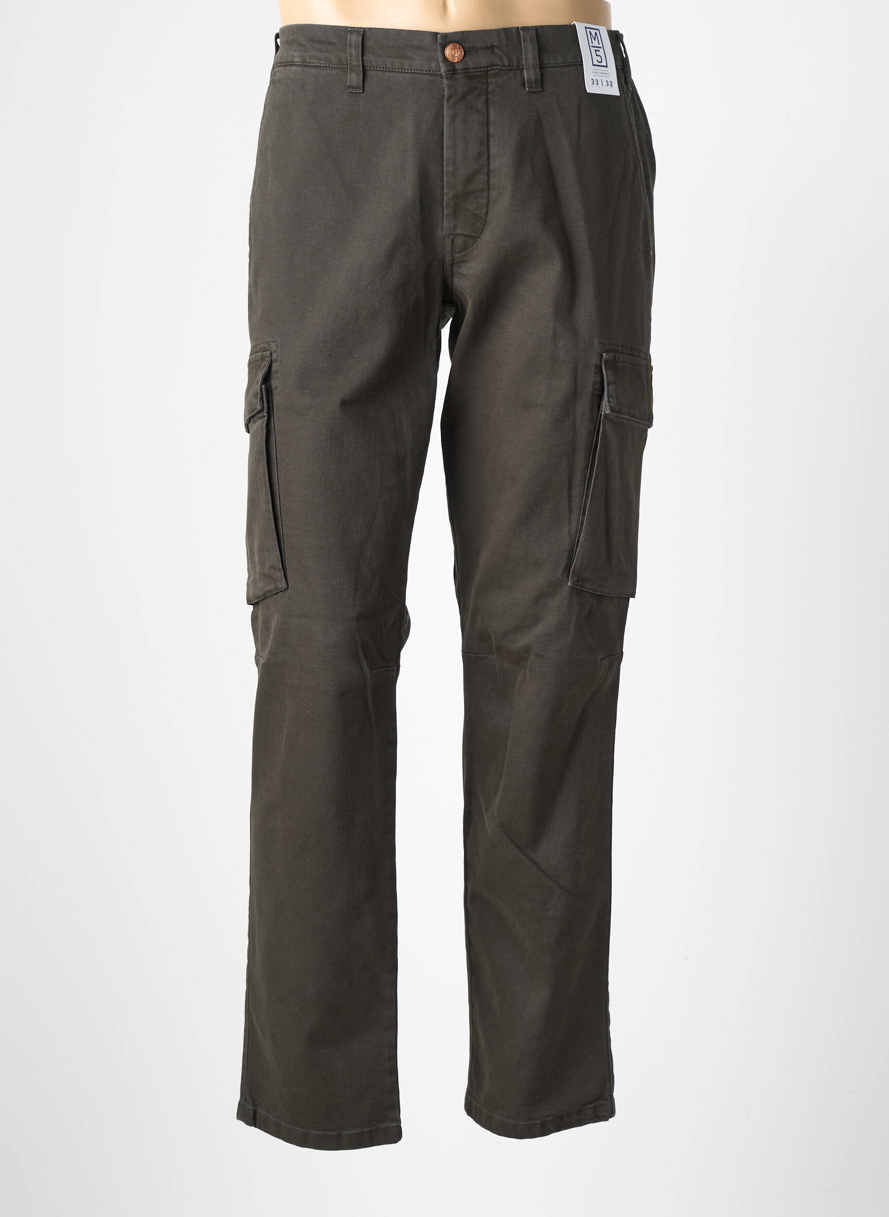 Pantalon cargo bio mărime normală gri M5 BY MEYER bărbat