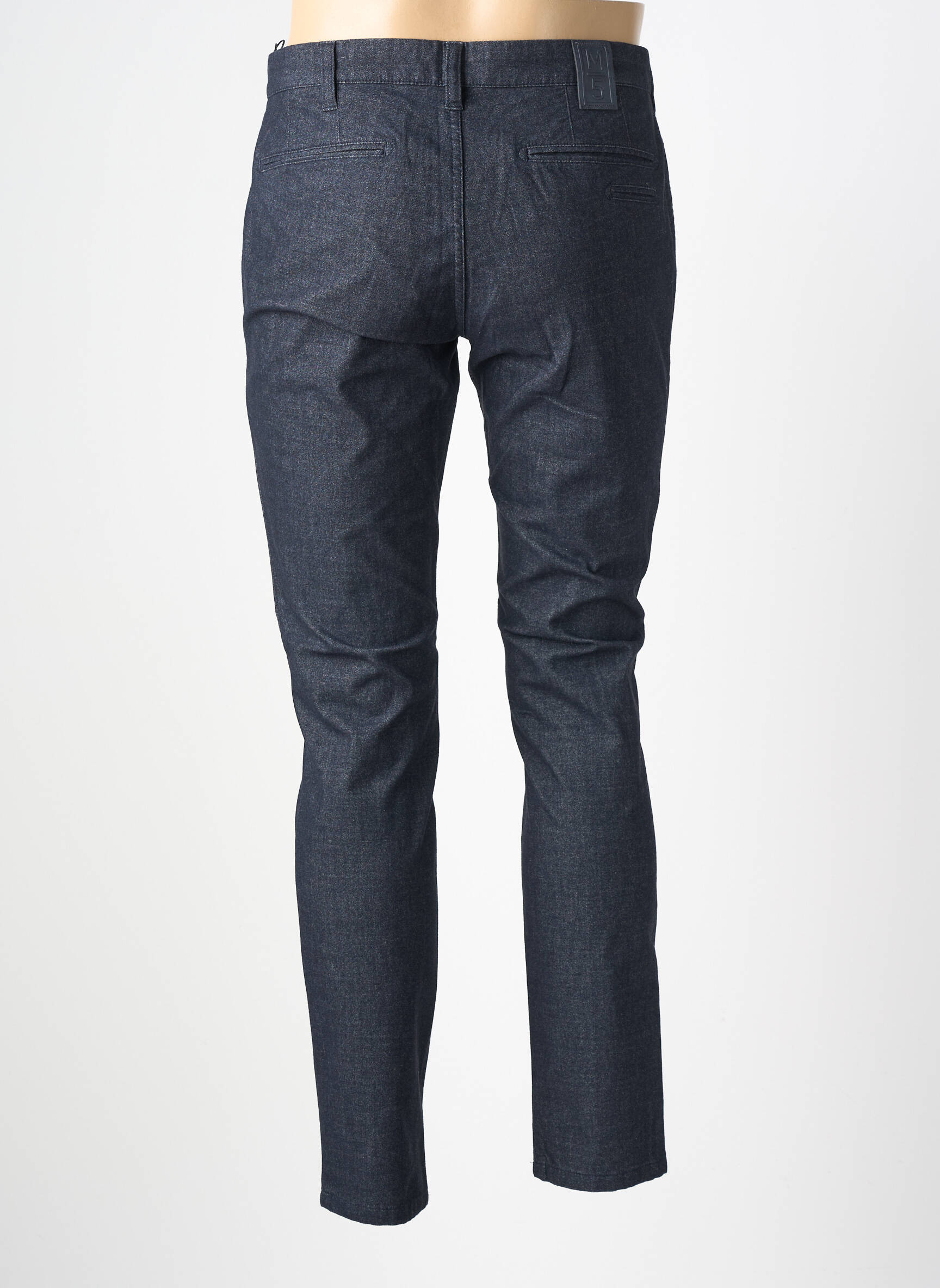 Pantalon chino țesătură melanj mărime normală albastru M5 BY MEYER bărbat