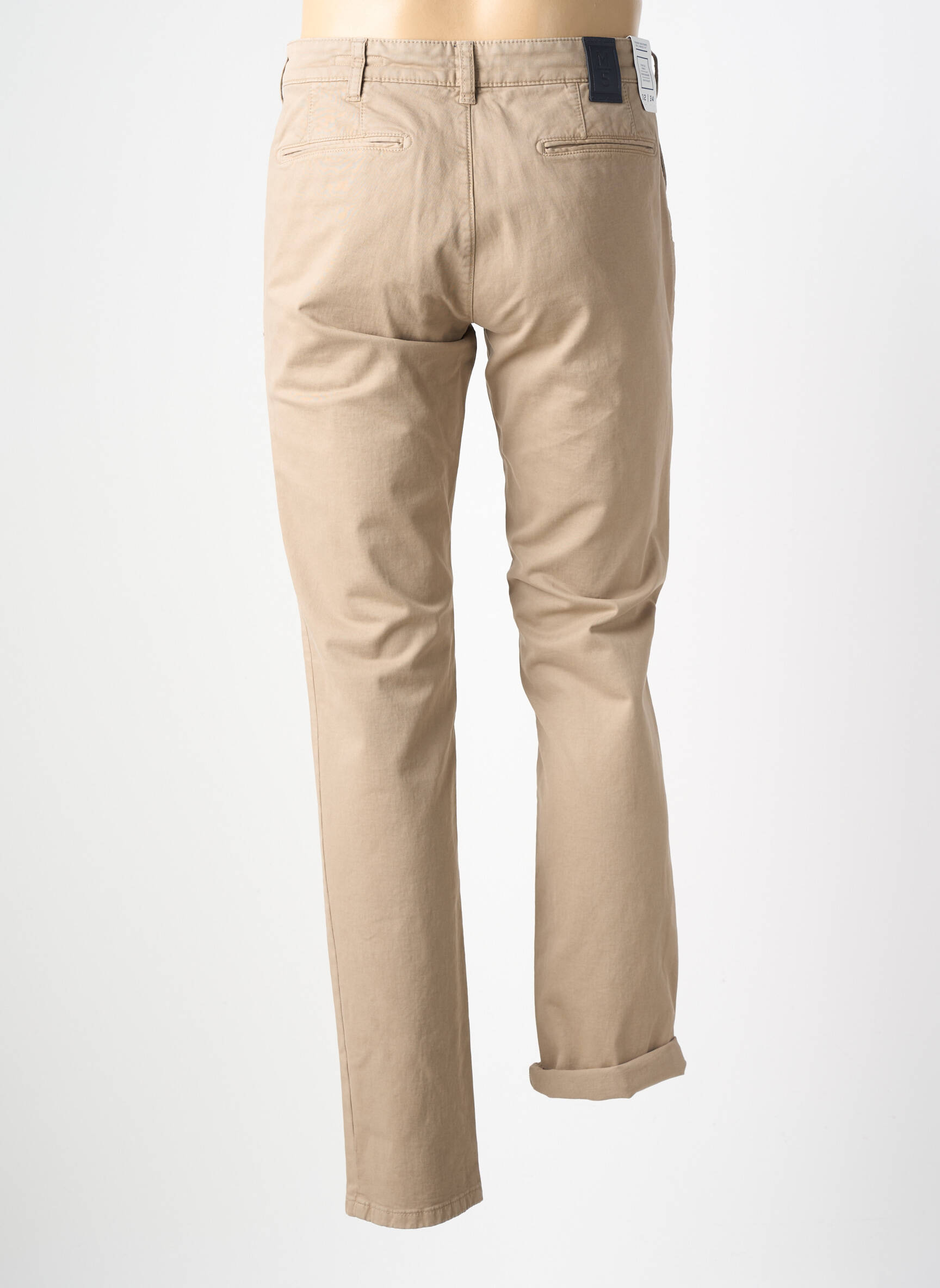 Pantalon chino bio mărime normală bej M5 BY MEYER bărbat