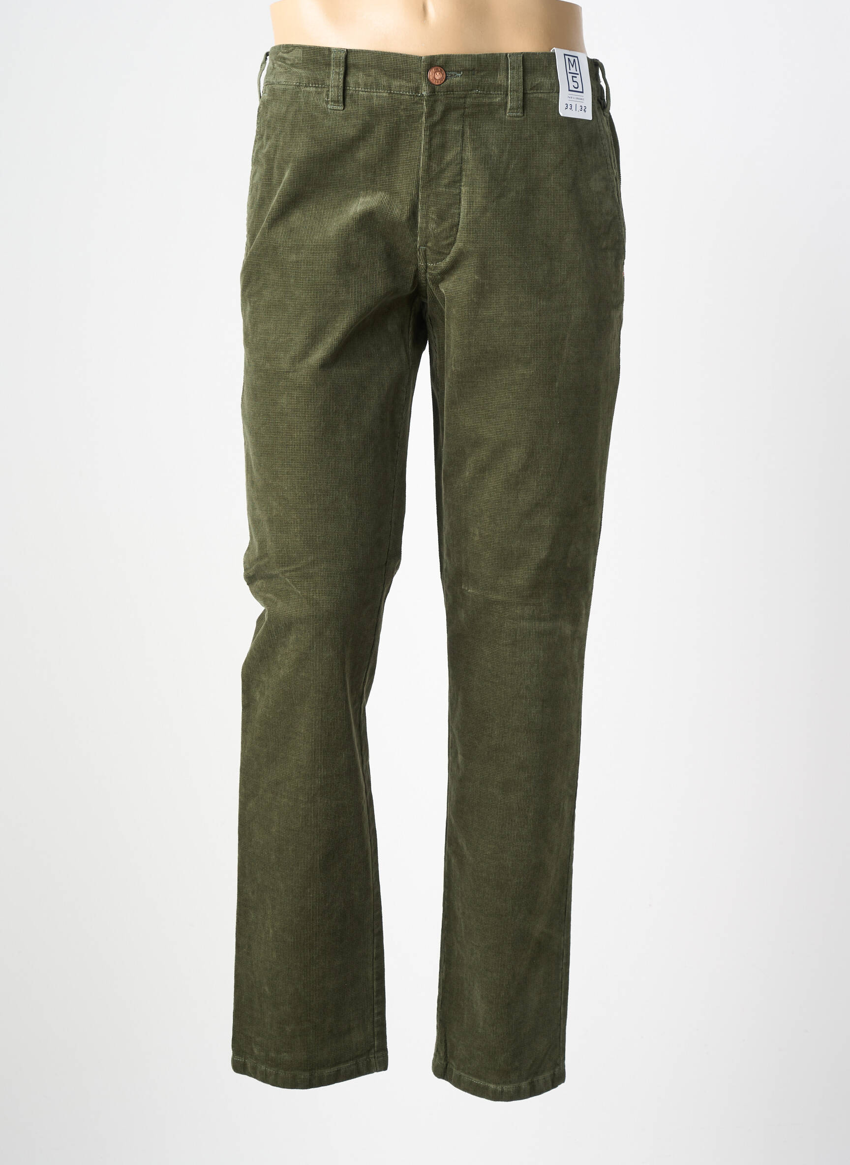 Pantalon chino elasticitate verde M5 BY MEYER bărbat