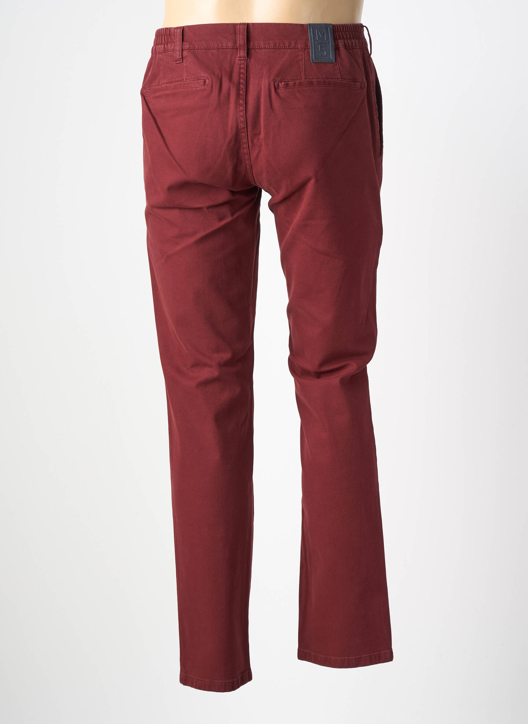Pantalon chino țesătură melanj mărime normală roșu M5 BY MEYER bărbat