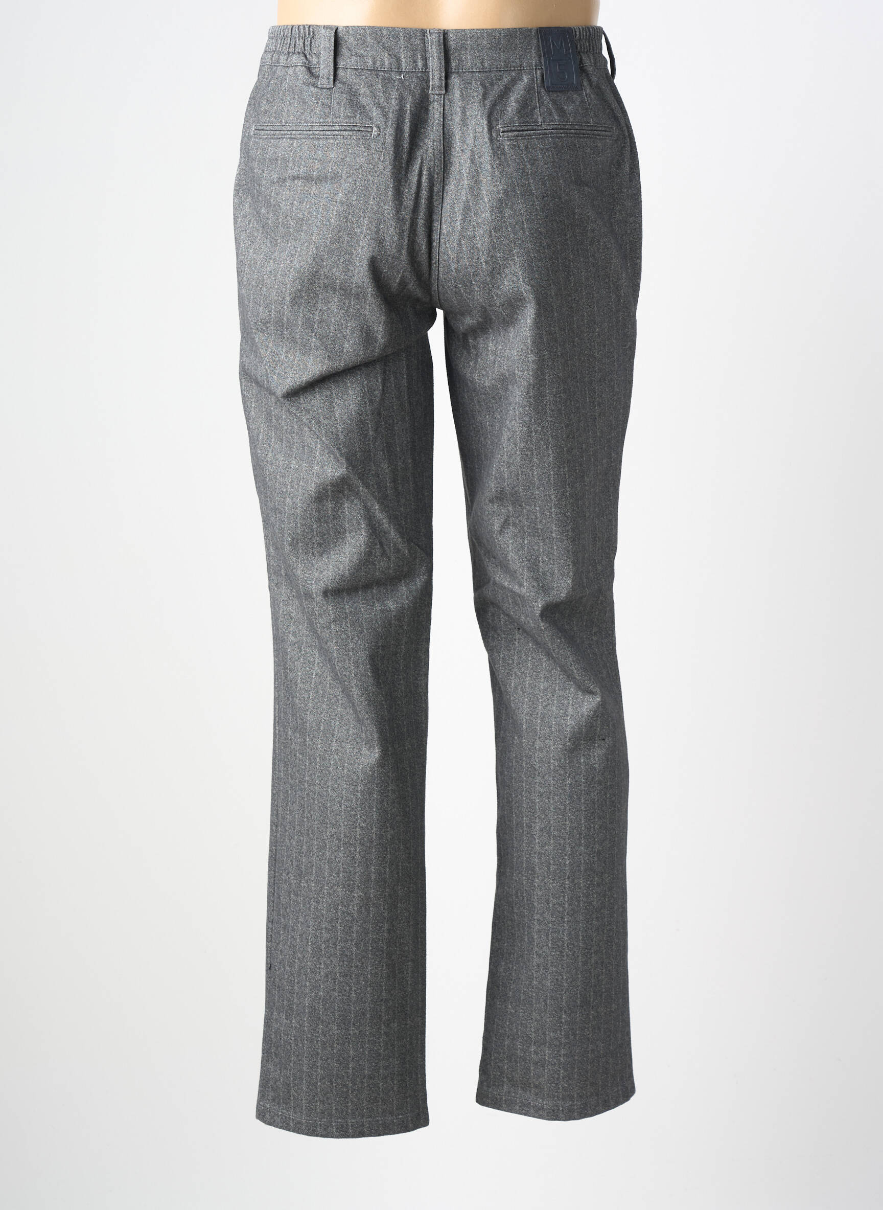 Pantalon chino țesătură melanj mărime normală gri M5 BY MEYER bărbat