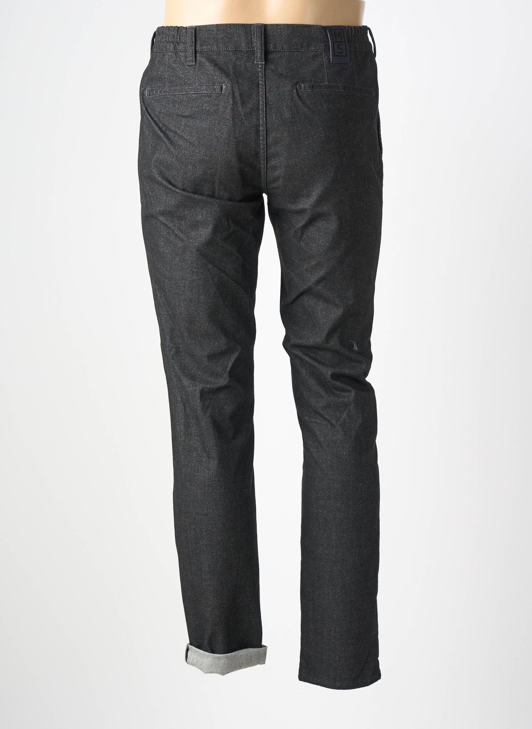 Pantalon chino țesătură melanj mărime normală gri M5 BY MEYER bărbat