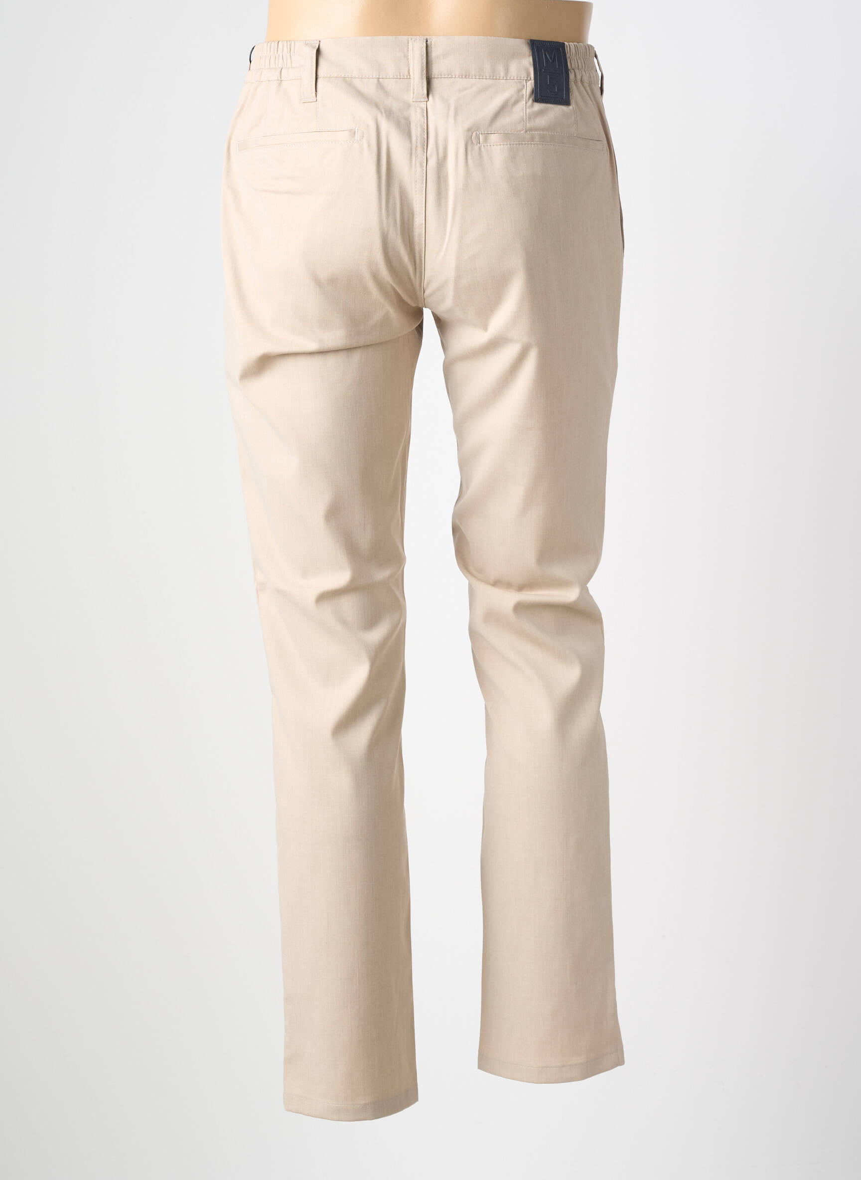 Pantalon chino țesătură melanj talie joasă bej M5 BY MEYER bărbat