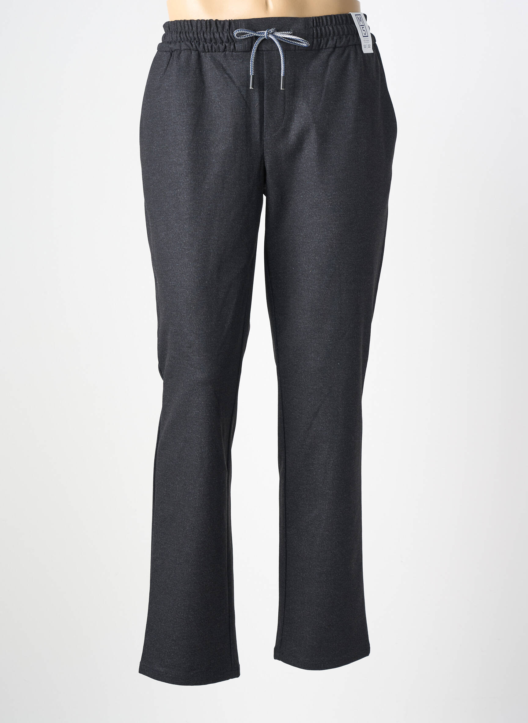 Pantalon chino țesătură melanj mărime normală gri M5 BY MEYER bărbat