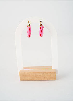 Cercei materiale argintii roz PHAROS JEWELLERY femeie