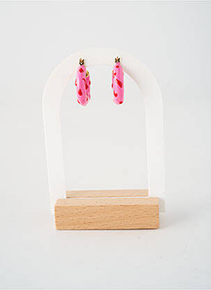 Cercei materiale argintii roz PHAROS JEWELLERY femeie