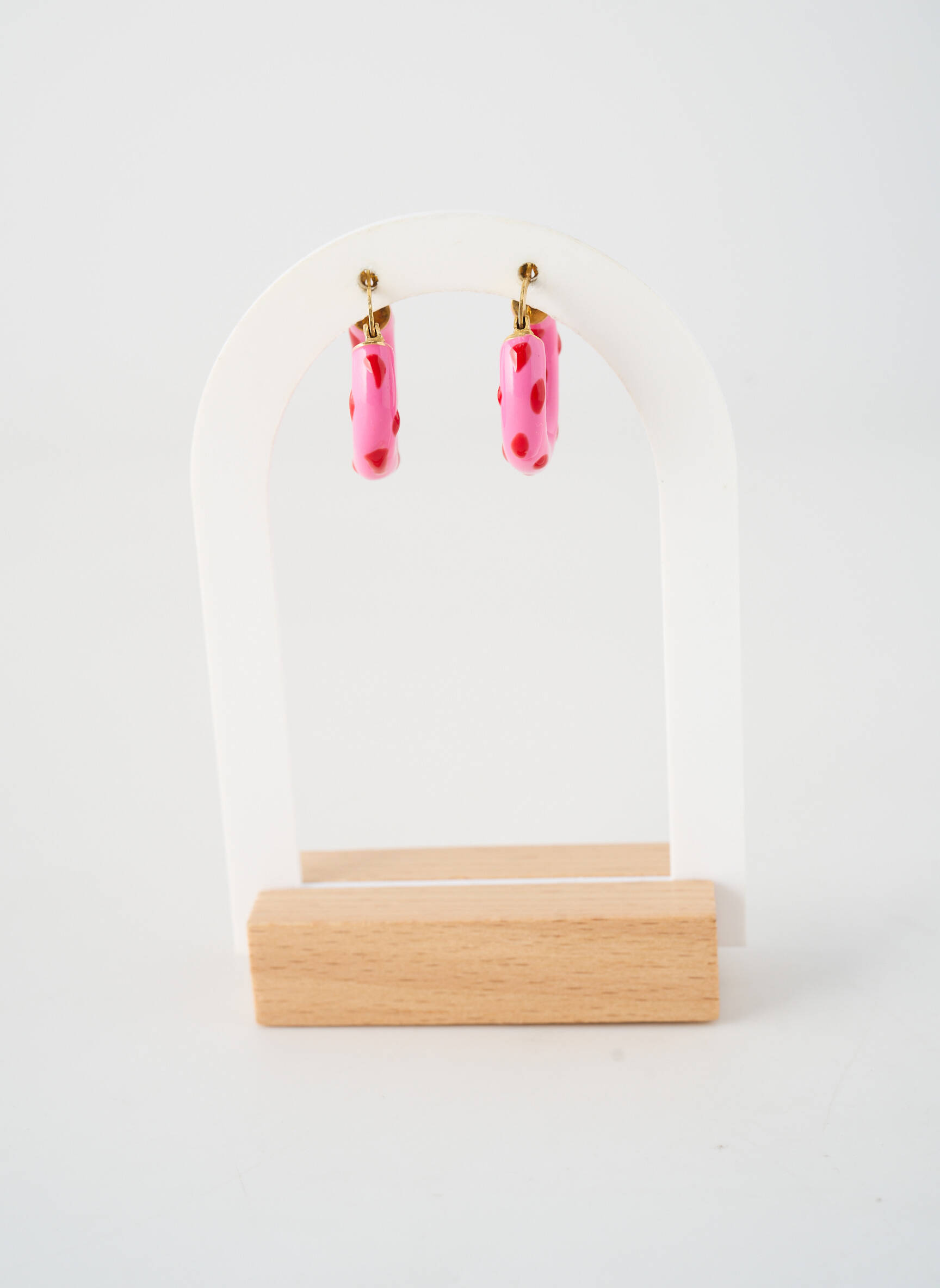 Cercei materiale argintii roz PHAROS JEWELLERY femeie