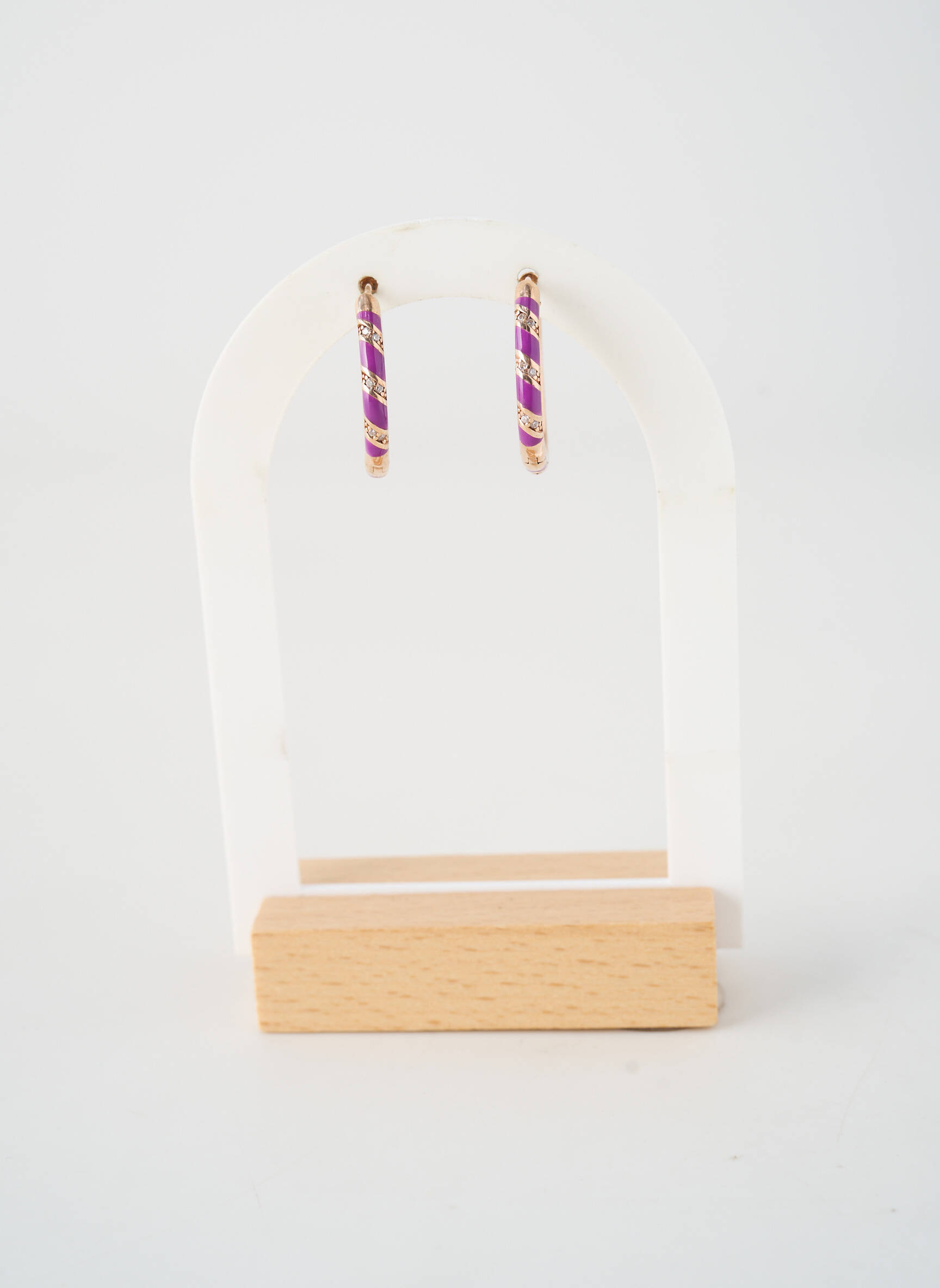 Cercei  violet PHAROS JEWELLERY femeie