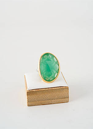 Inel ornament piatră verde ORUS femeie