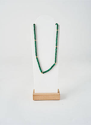 Colier ornament cu mărgele verde ROBBEZ MASSON femeie