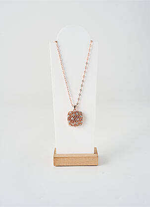 Colier materiale metalice roz ALLAN'S femeie