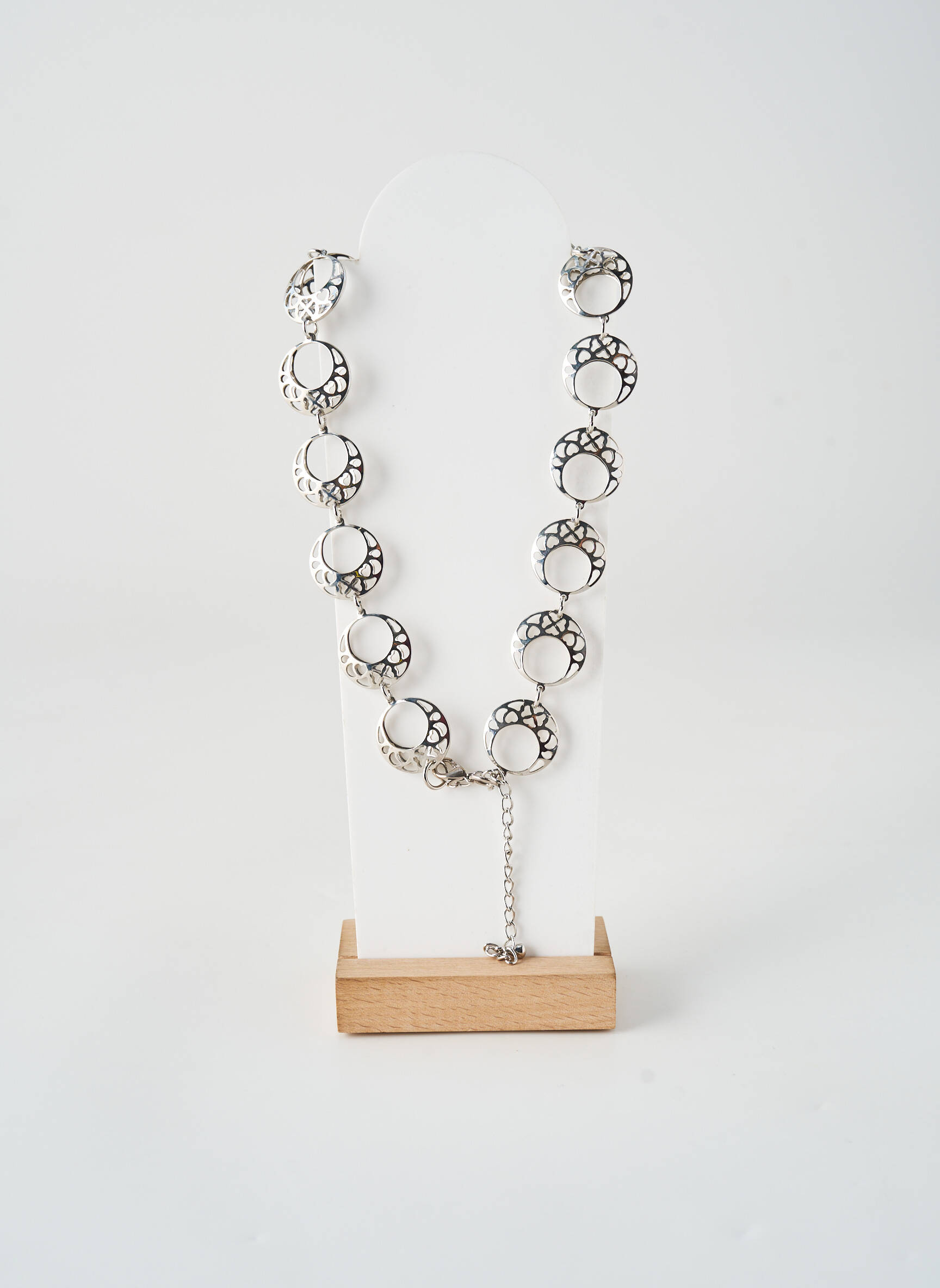 Colier materiale metalice argintiu ALLAN'S femeie