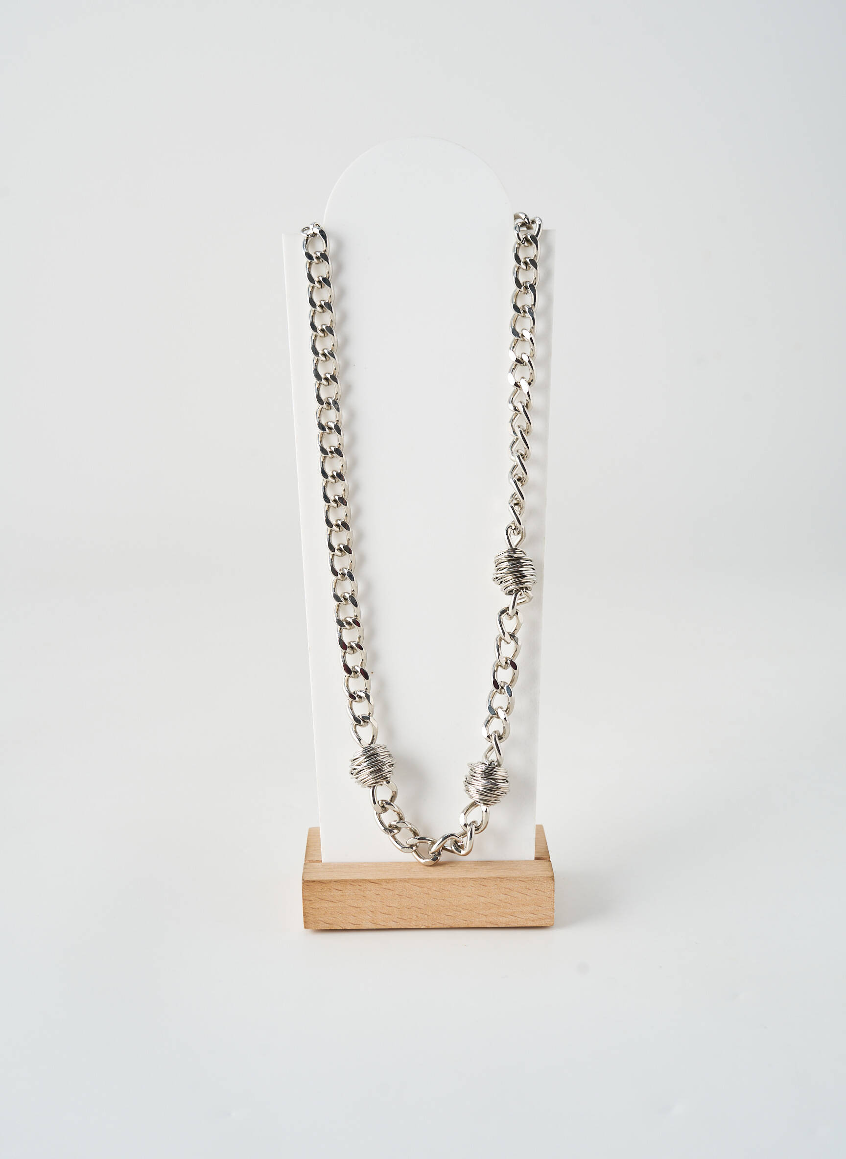 Colier materiale metalice argintiu ALLAN'S femeie