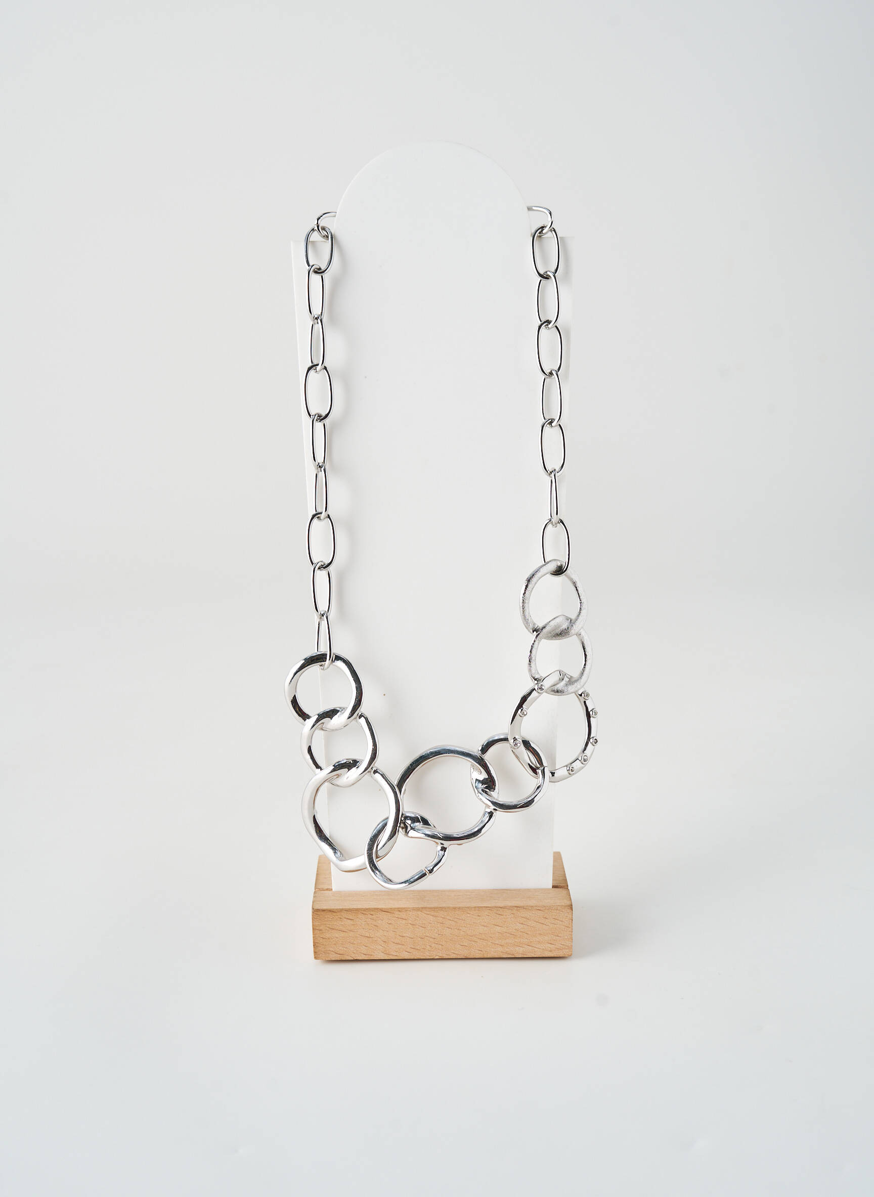 Colier materiale metalice argintiu ALLAN'S femeie