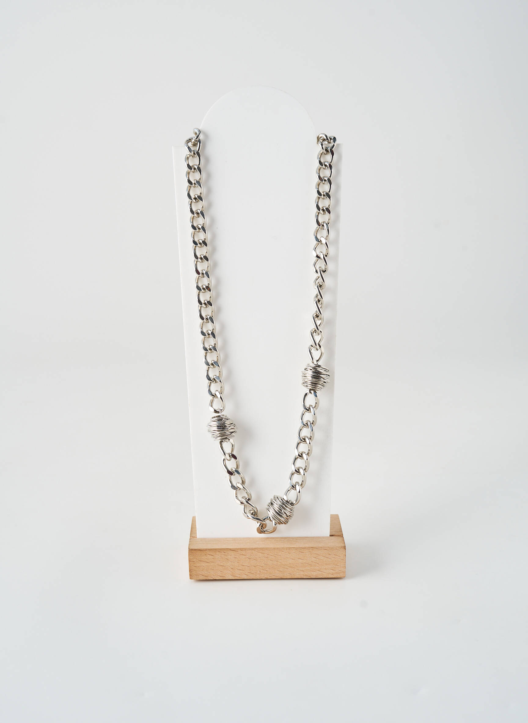 Colier materiale metalice argintiu ALLAN'S femeie