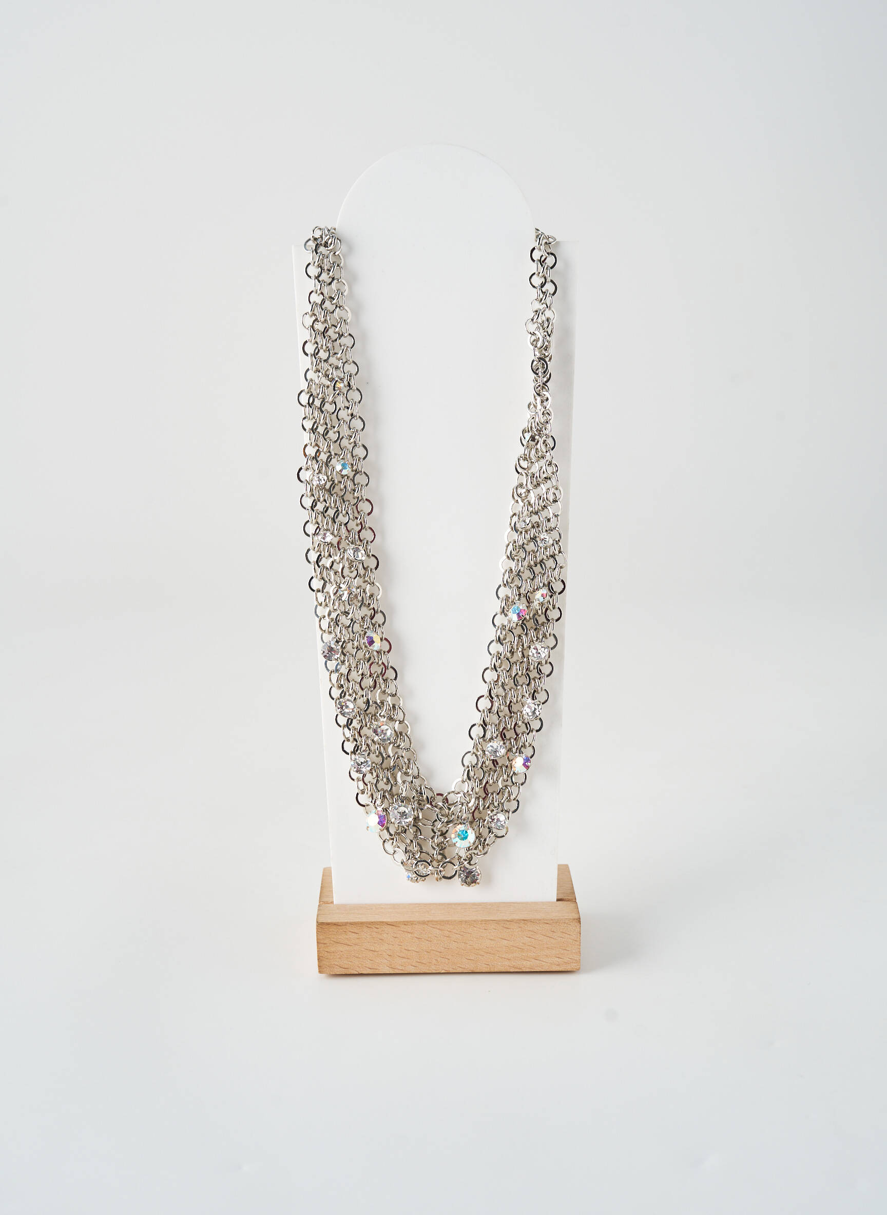 Colier materiale metalice argintiu ALLAN'S femeie