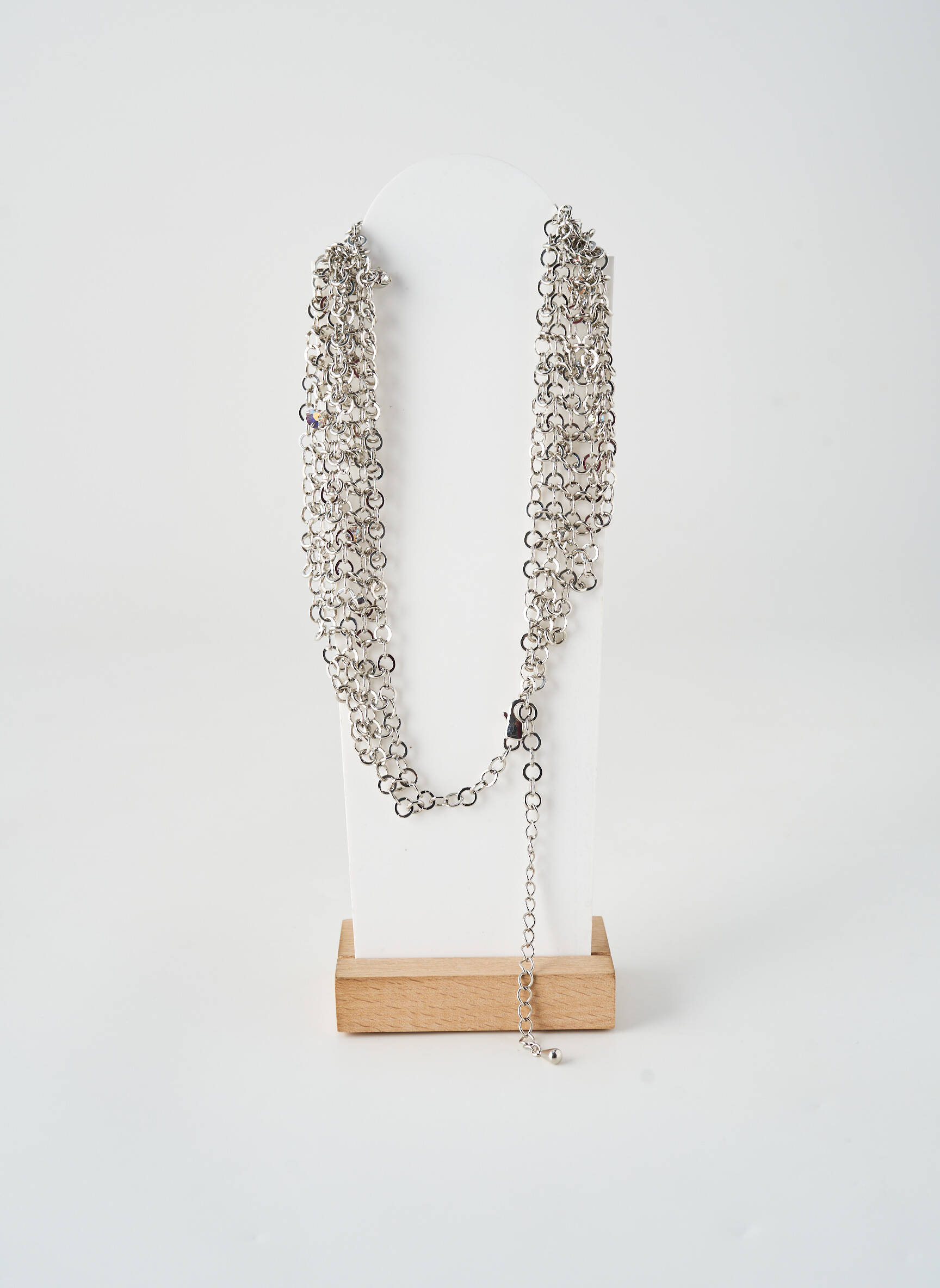 Colier materiale metalice argintiu ALLAN'S femeie