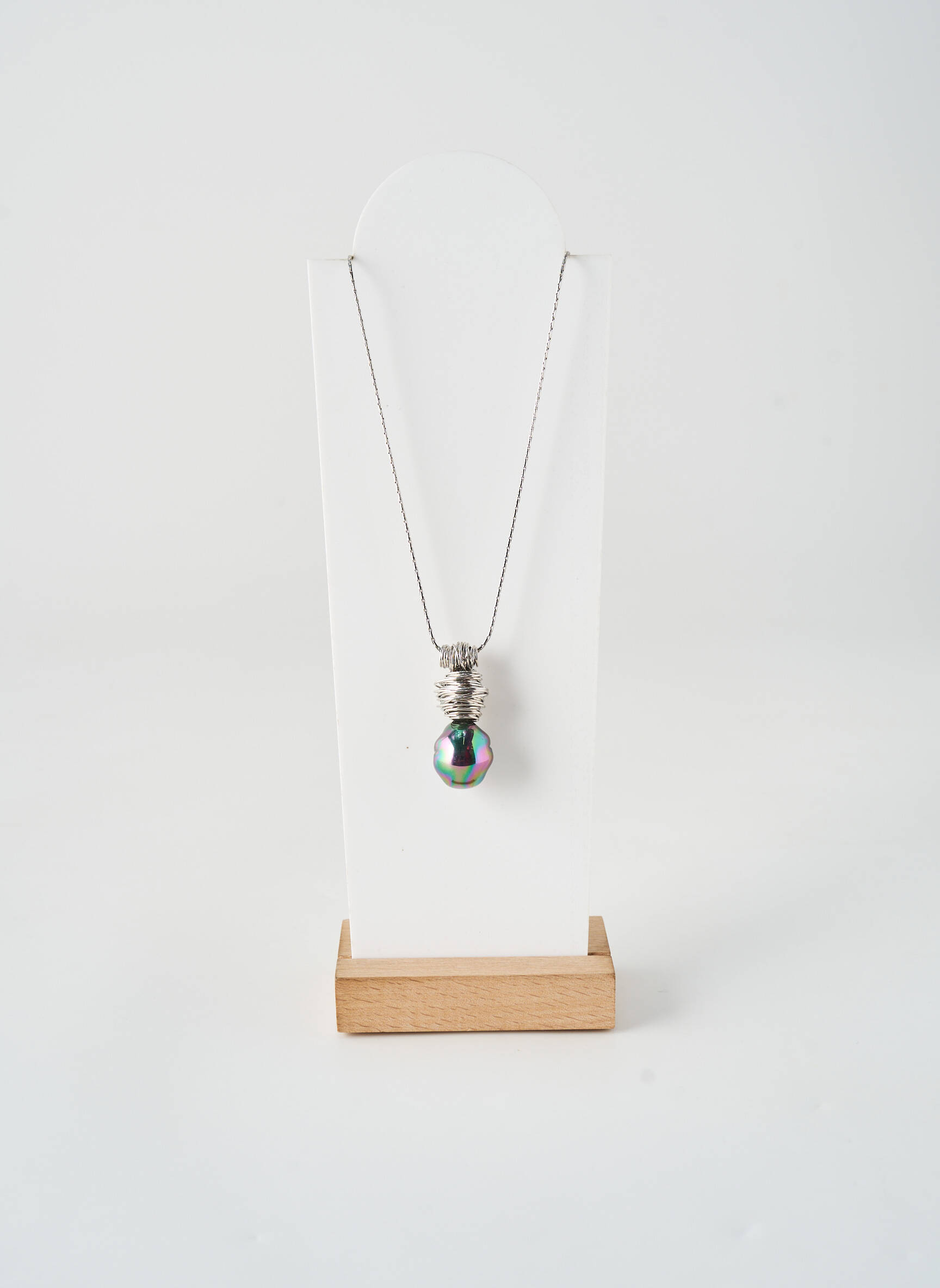 Colier materiale metalice argintiu ALLAN'S femeie