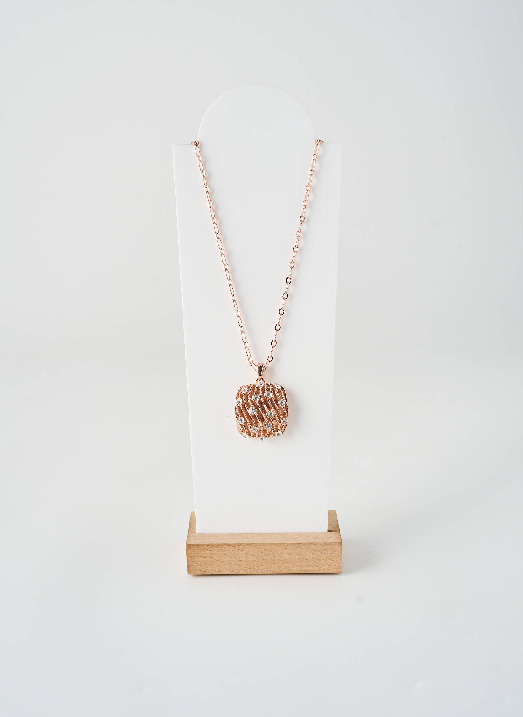 Colier materiale metalice roz ALLAN'S femeie
