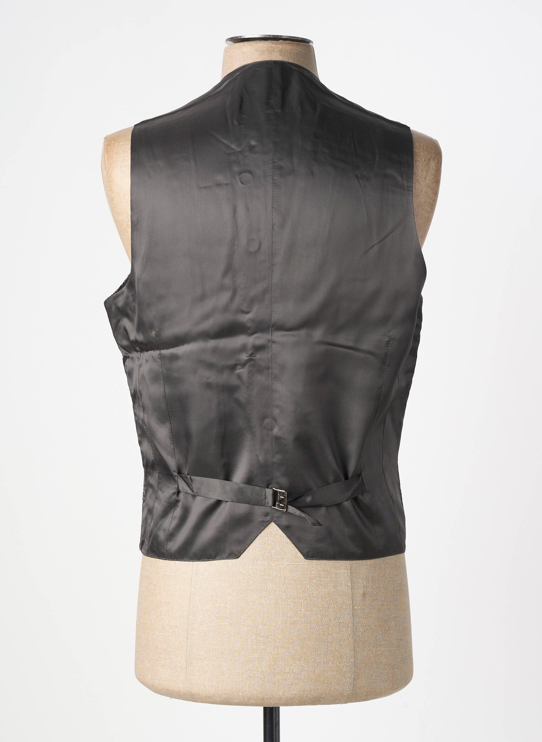 Vestă fără mâneci bi-materie gri CC COLLECTION bărbat