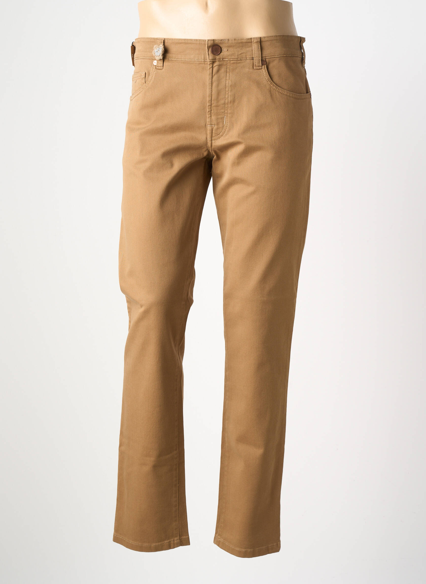 Pantalon drept croială dreaptă bej MMX bărbat