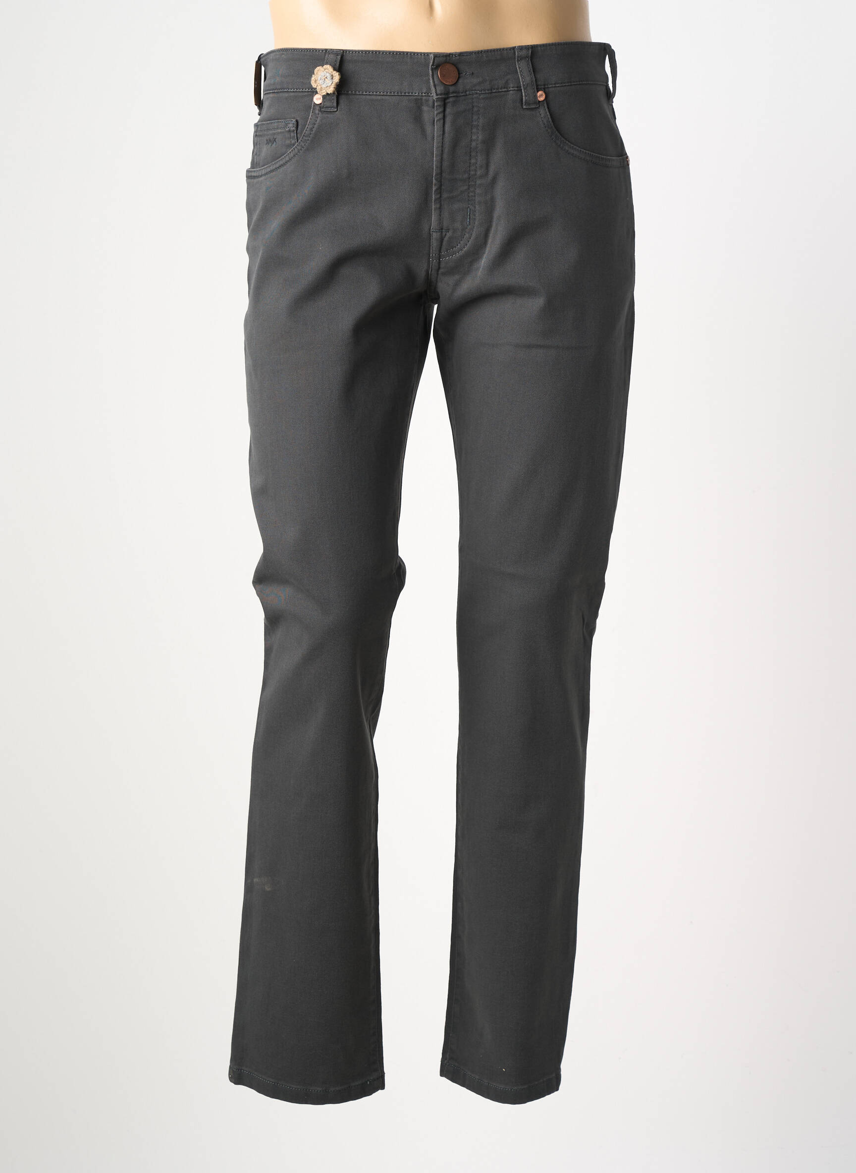 Pantalon drept croială dreaptă gri MMX bărbat