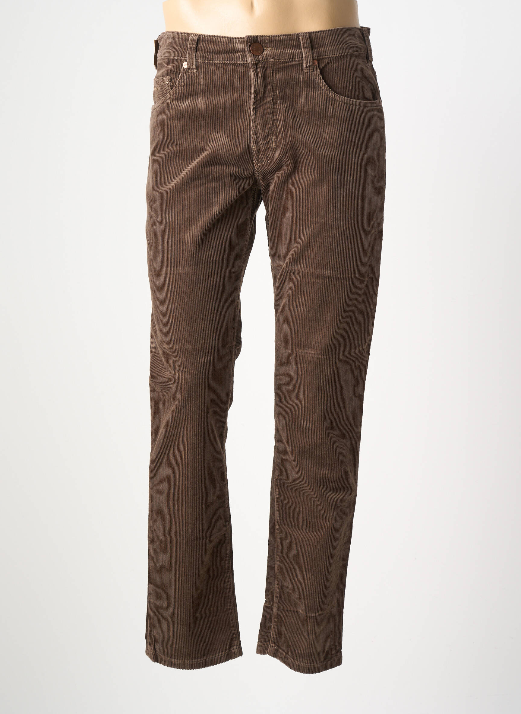 Pantalon drept croială dreaptă maro MMX bărbat