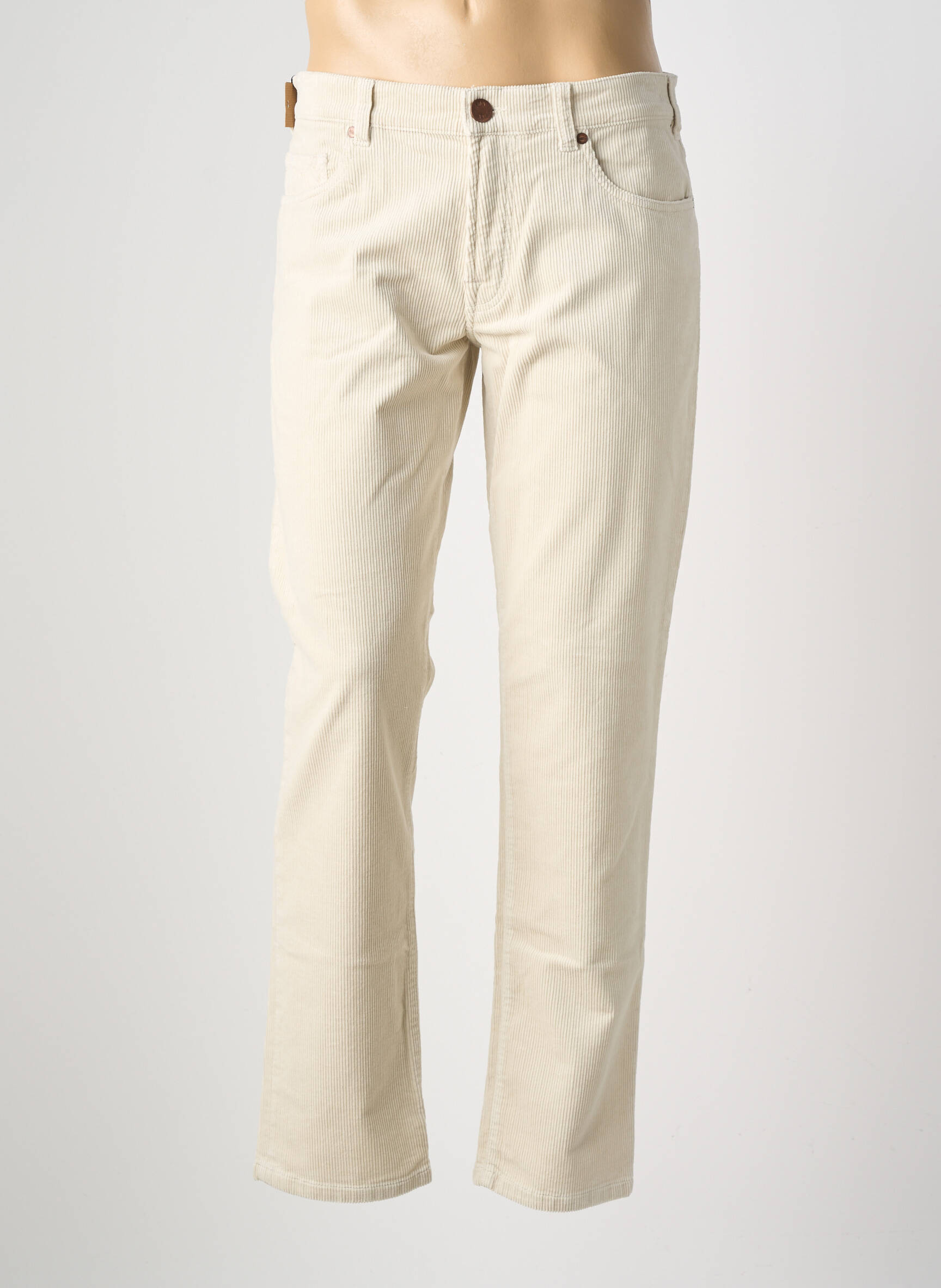Pantalon drept croială dreaptă bej MMX bărbat