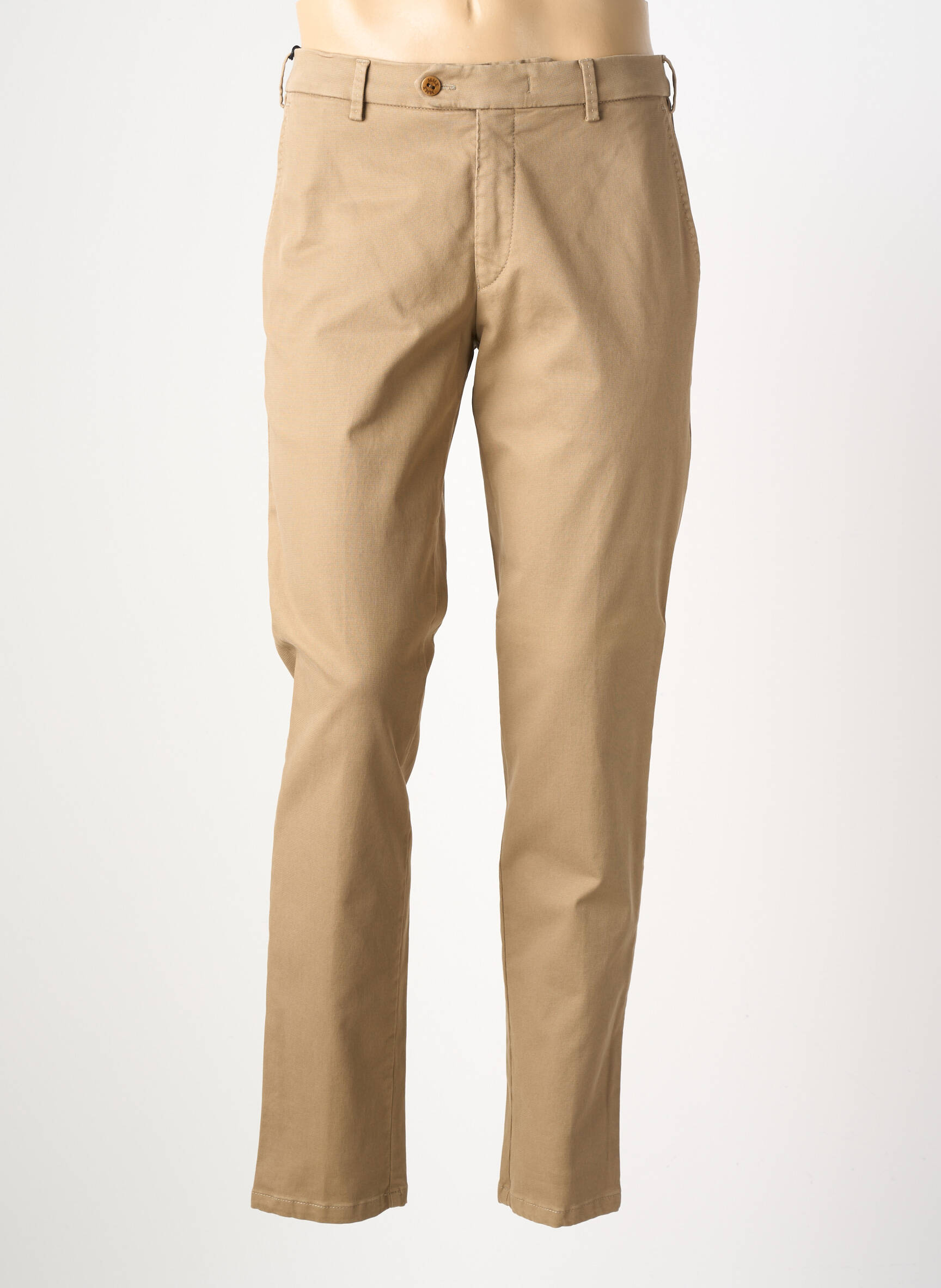 Pantalon drept croială dreaptă bej MMX bărbat
