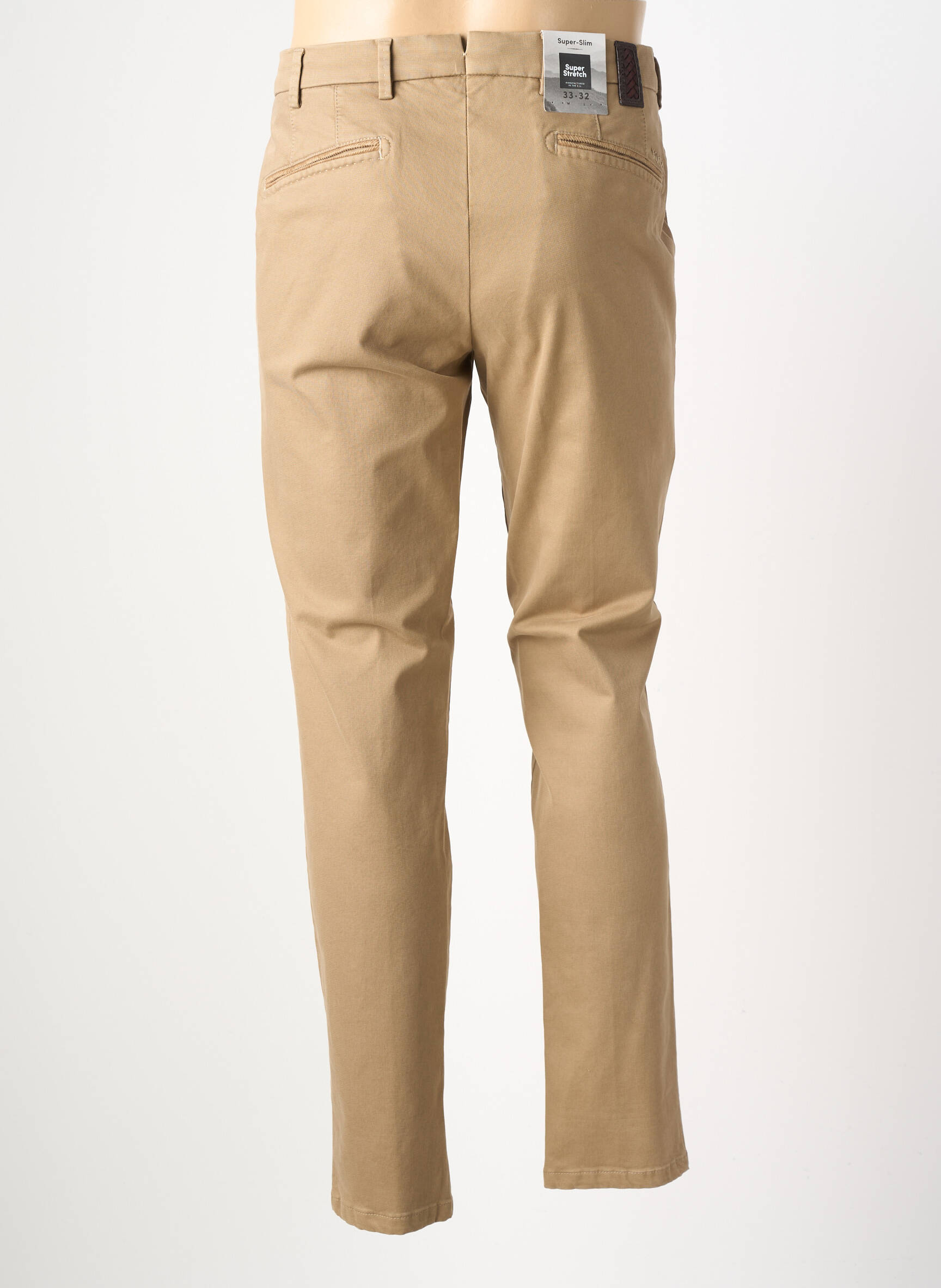 Pantalon drept croială dreaptă bej MMX bărbat