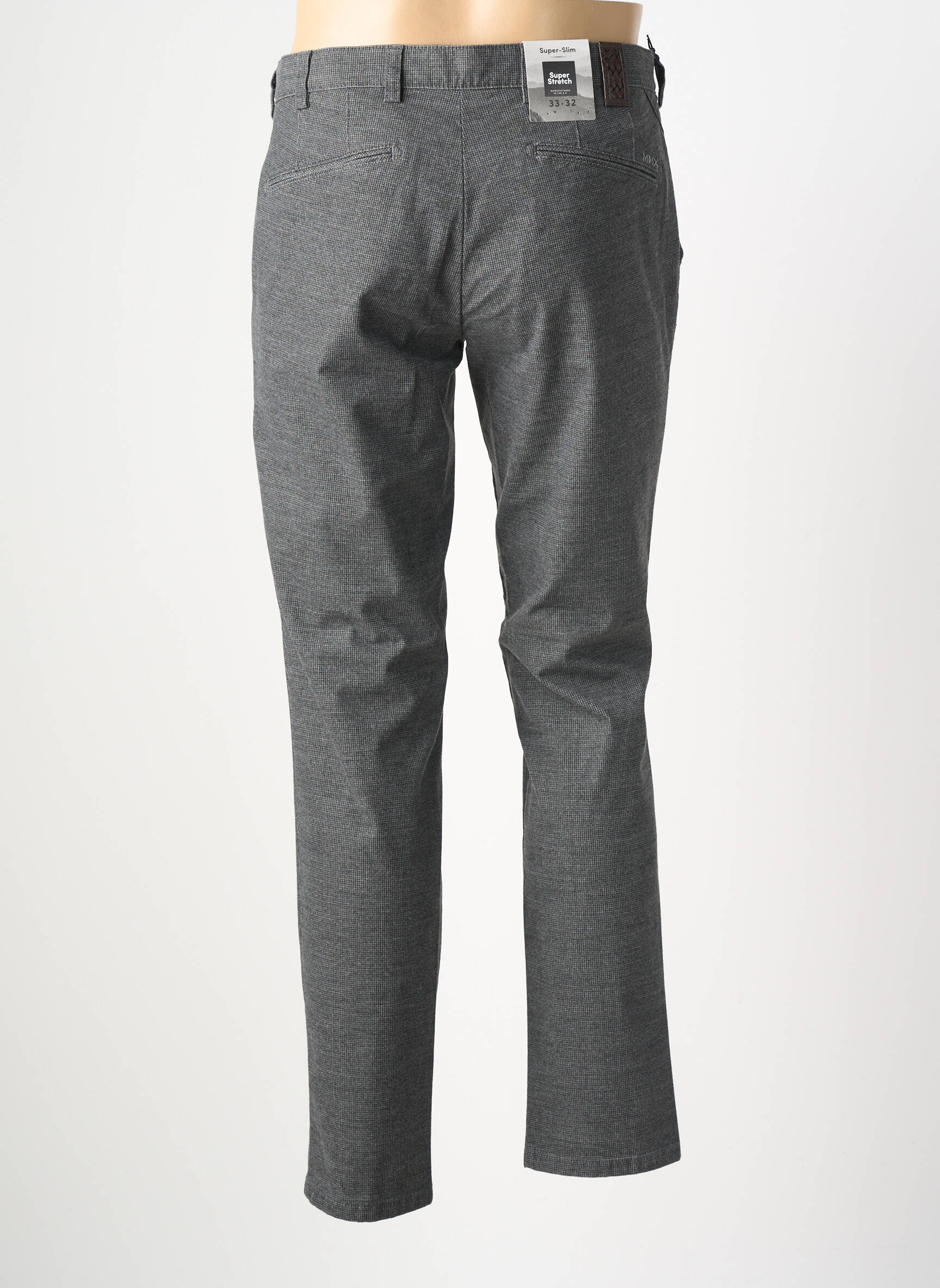 Pantalon drept croială dreaptă gri MMX bărbat
