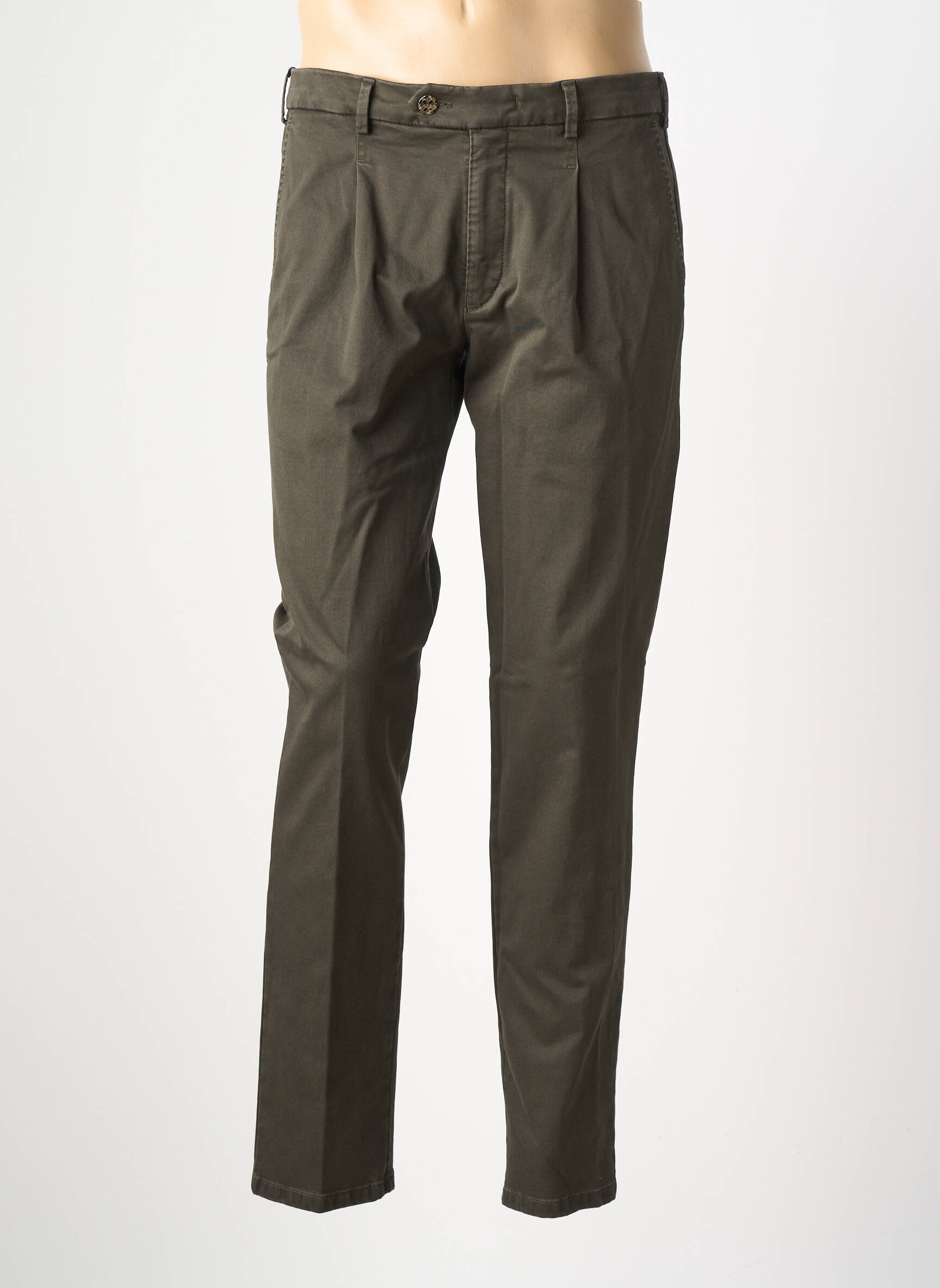 Pantalon drept croială dreaptă verde MMX bărbat