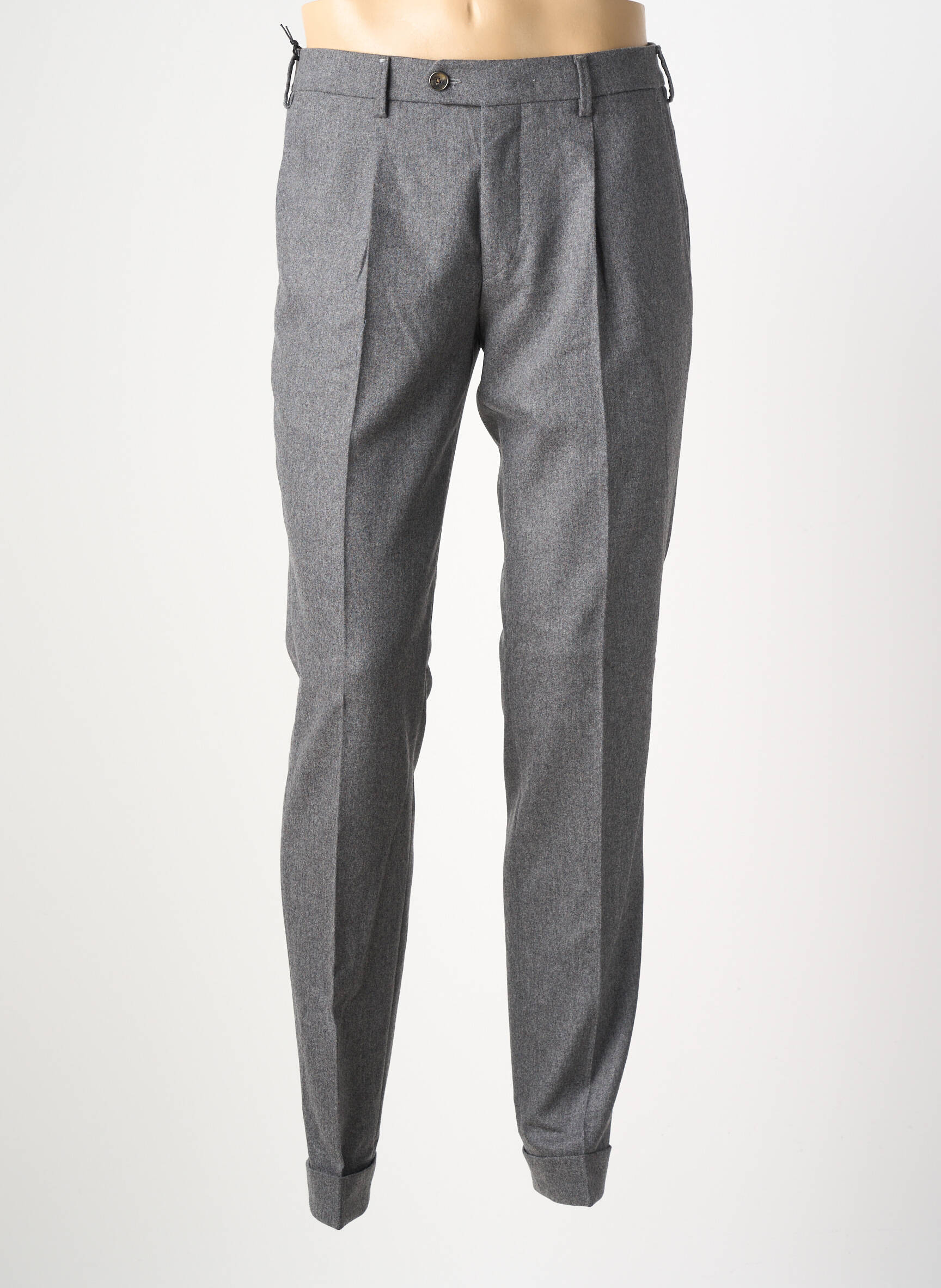 Pantalon drept croială dreaptă gri MMX bărbat