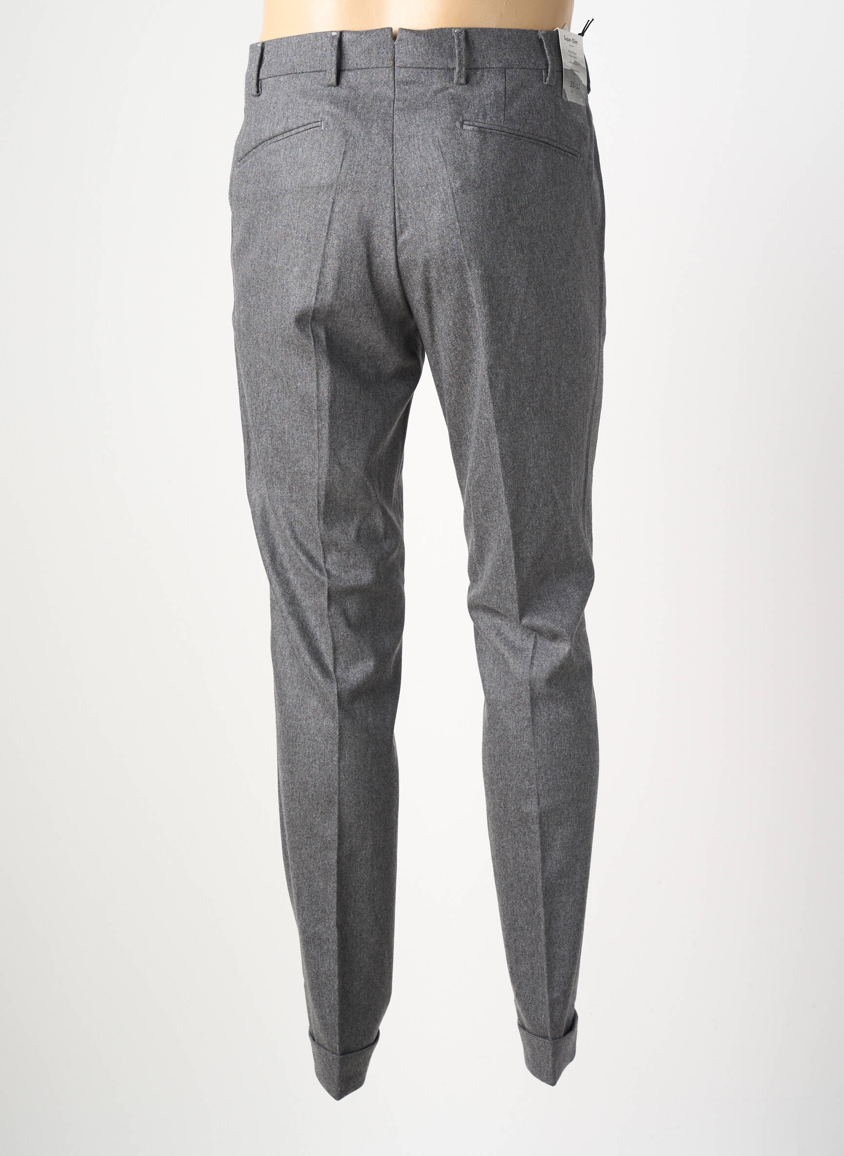 Pantalon drept croială dreaptă gri MMX bărbat