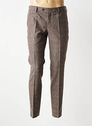 Pantalon chino imprimeu imprimeu prinț de wales mărime normală maro MMX bărbat