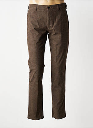 Pantalon chino țesătură melanj mărime normală maro MMX bărbat